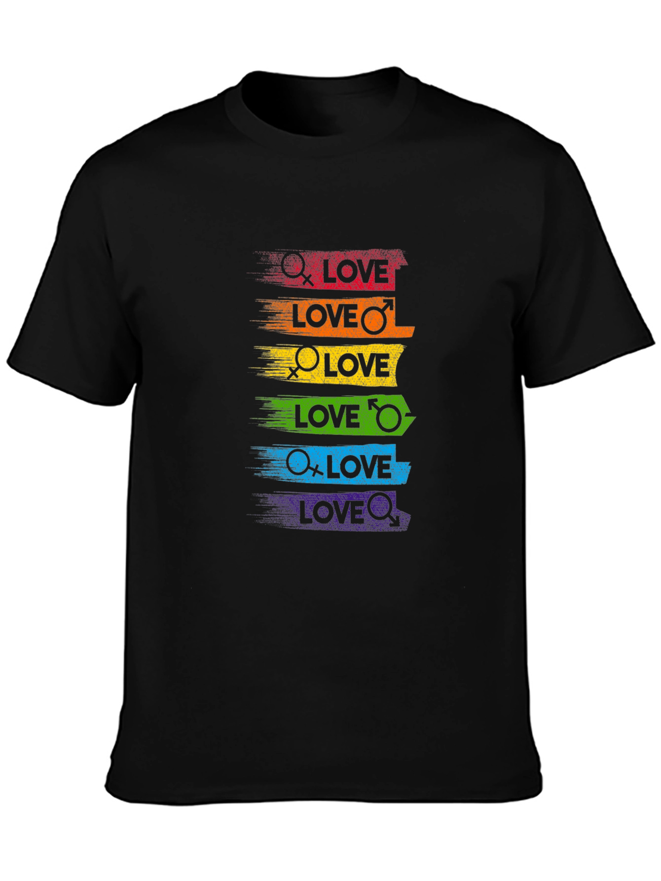 Pride Love T-Shirt - Rainbow LGBT Equality Tee