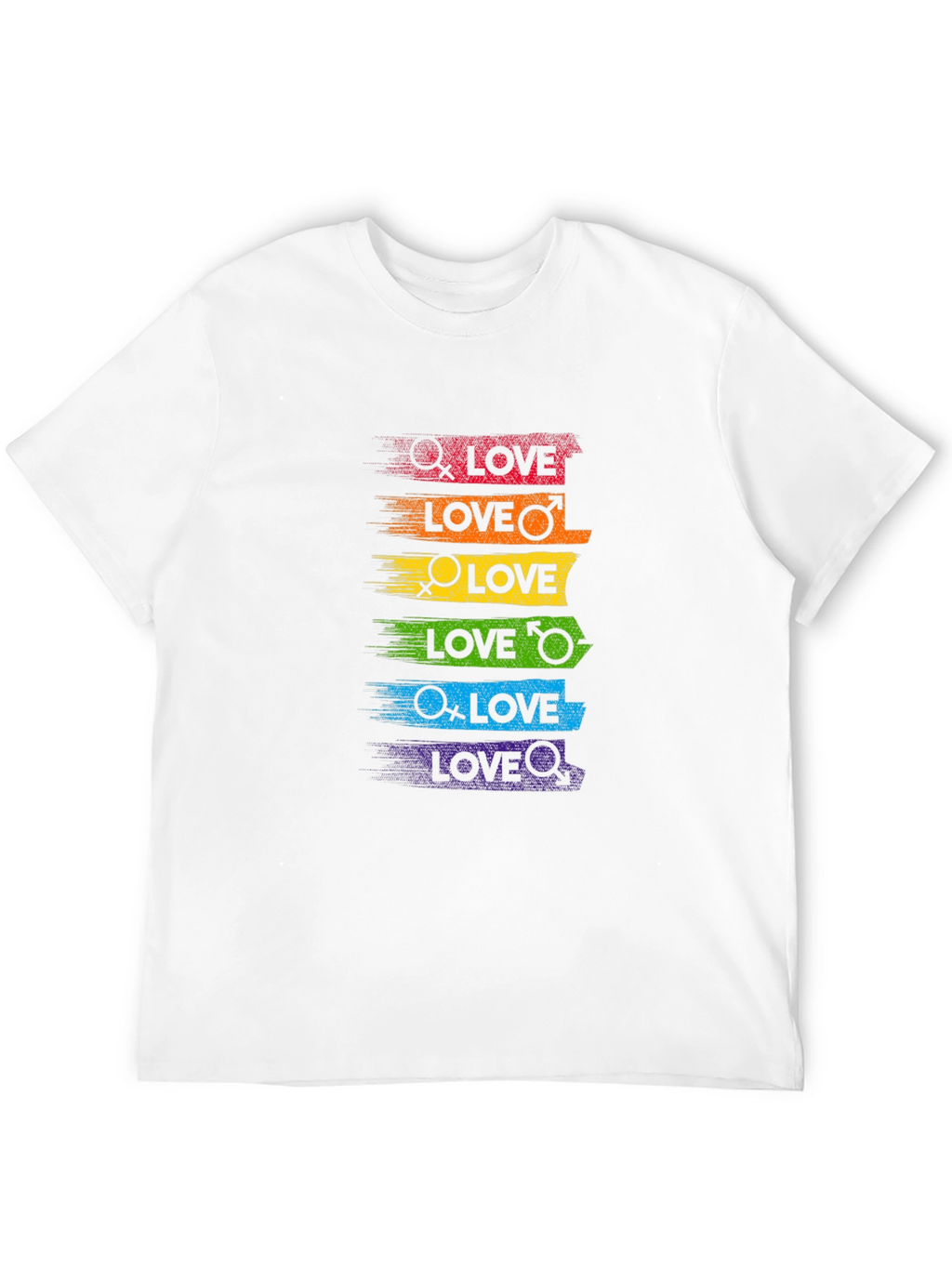 Pride Love T-Shirt - Rainbow LGBT Equality Tee