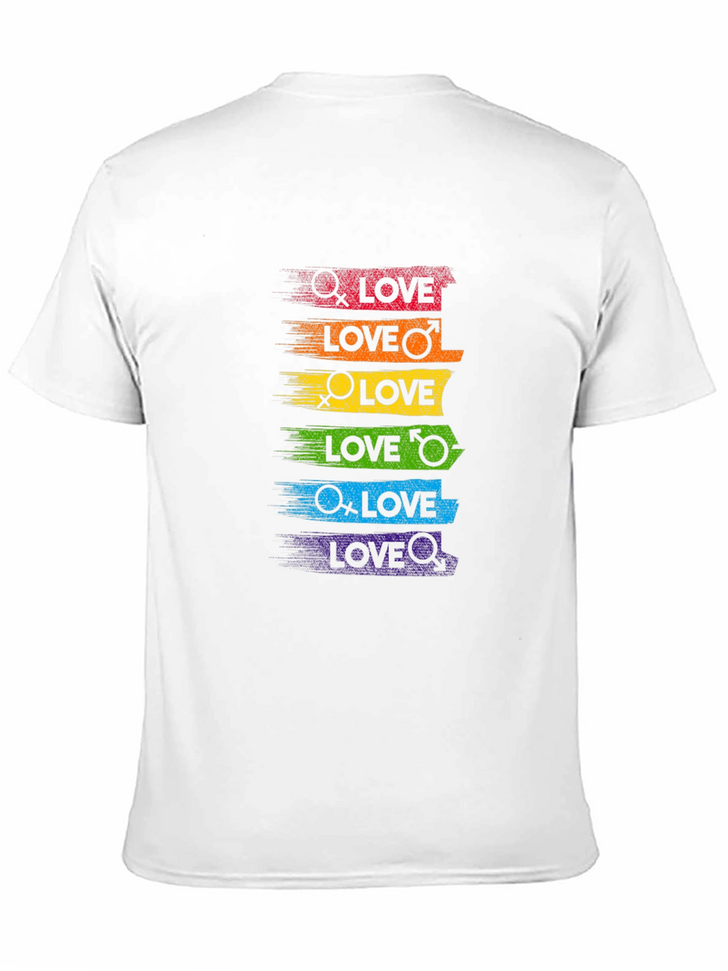 Pride Love T-Shirt - Rainbow LGBT Equality Tee