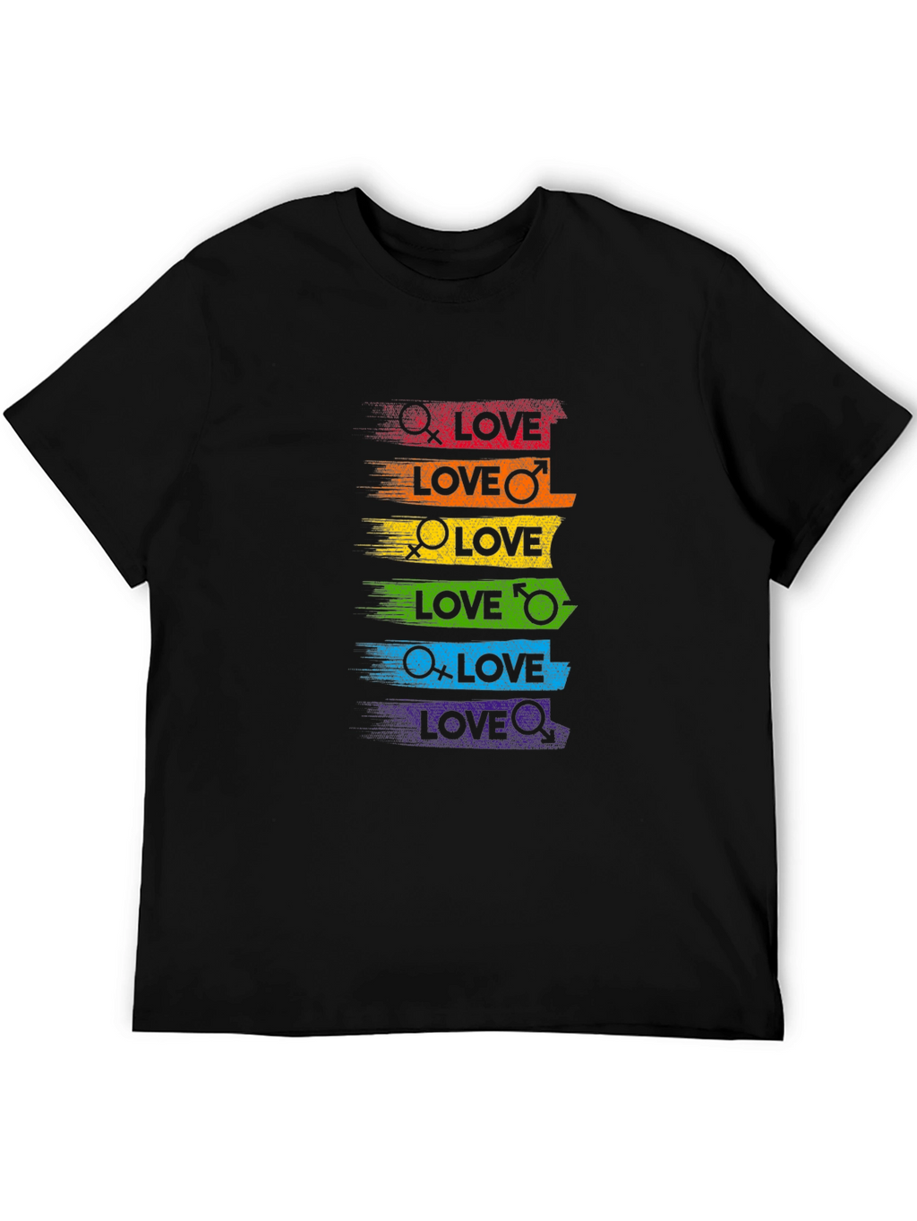 Pride Love T-Shirt - Rainbow LGBT Equality Tee
