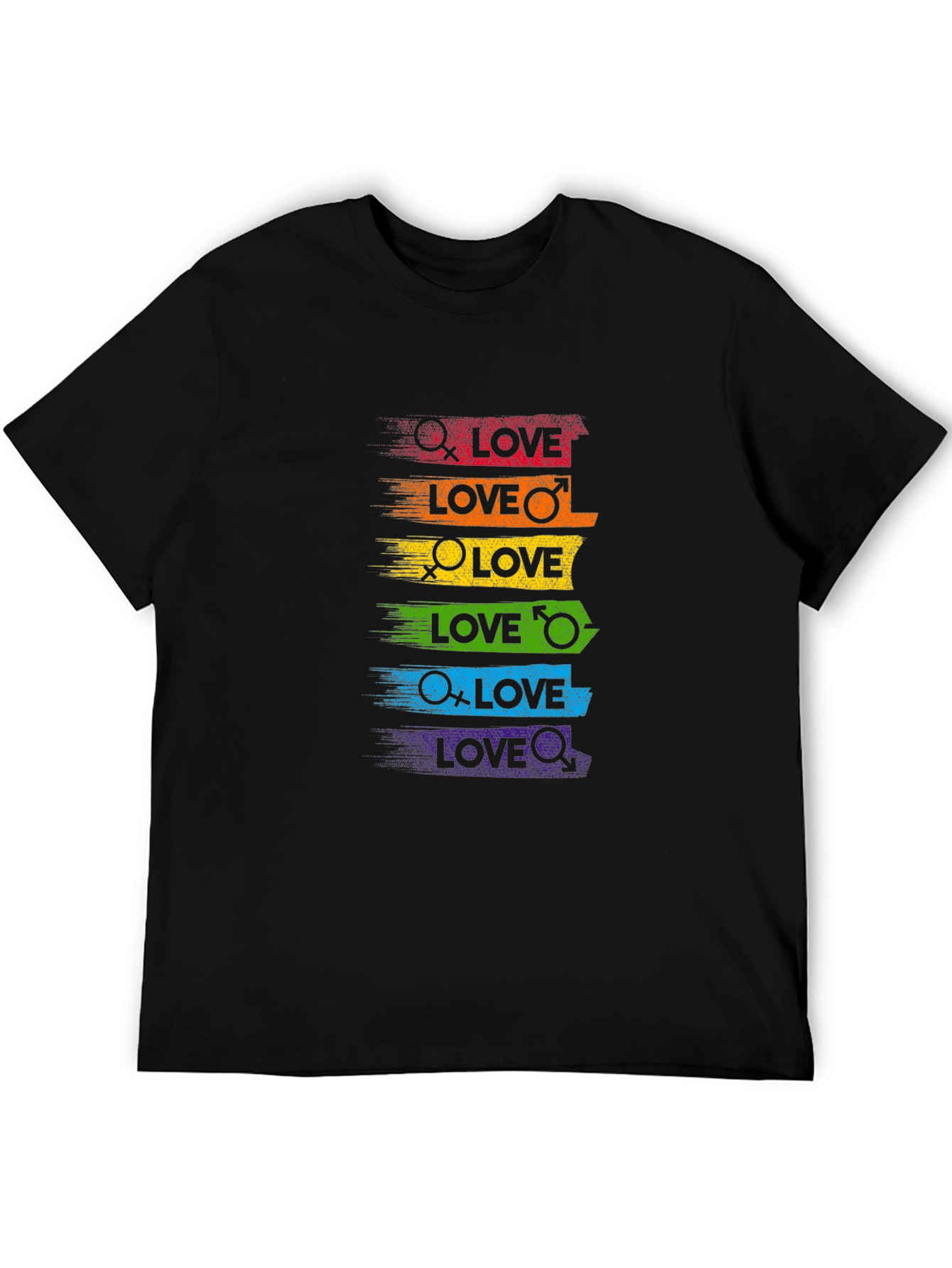 Pride Love T-Shirt - Rainbow LGBT Equality Tee