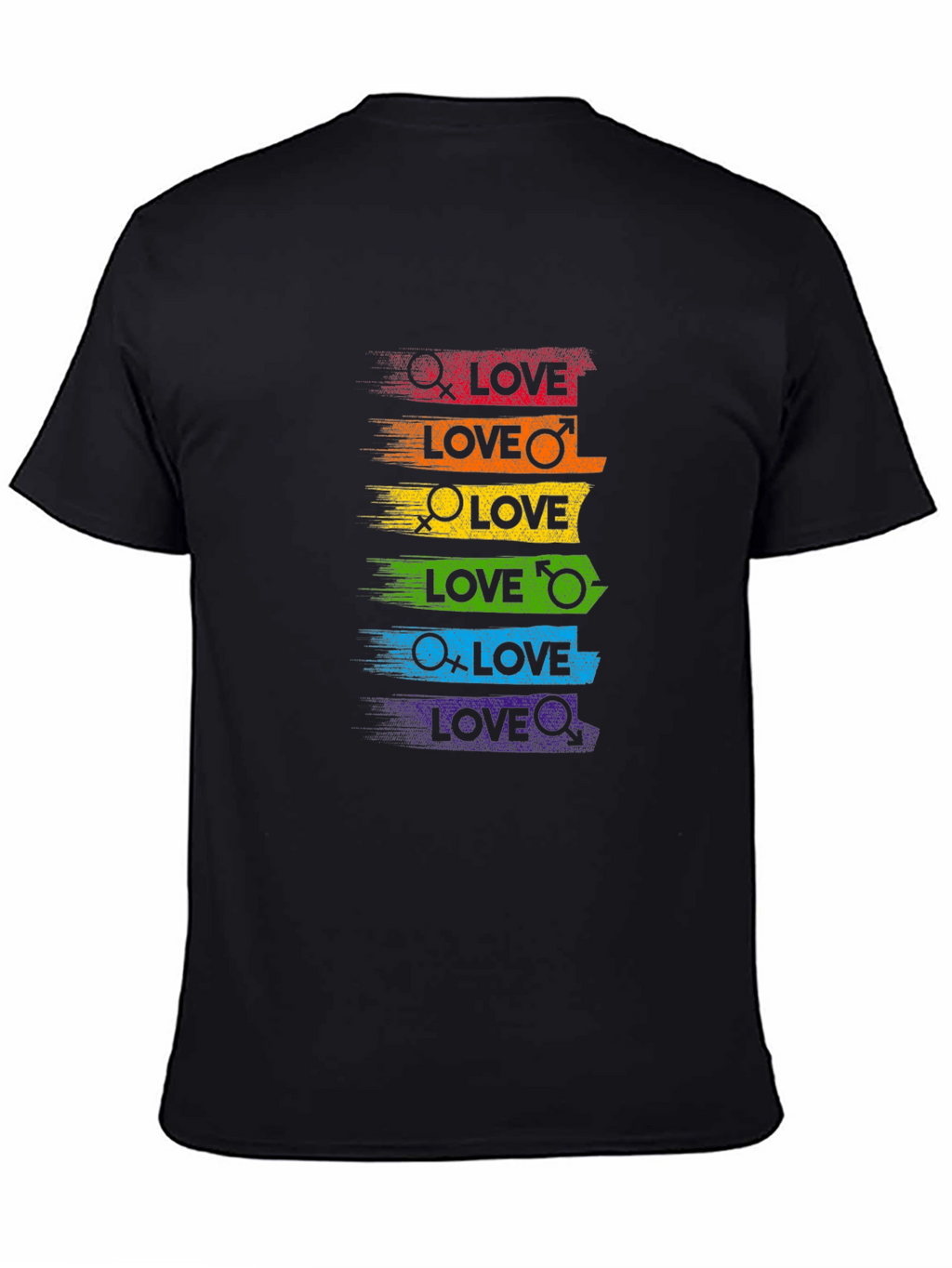 Pride Love T-Shirt - Rainbow LGBT Equality Tee