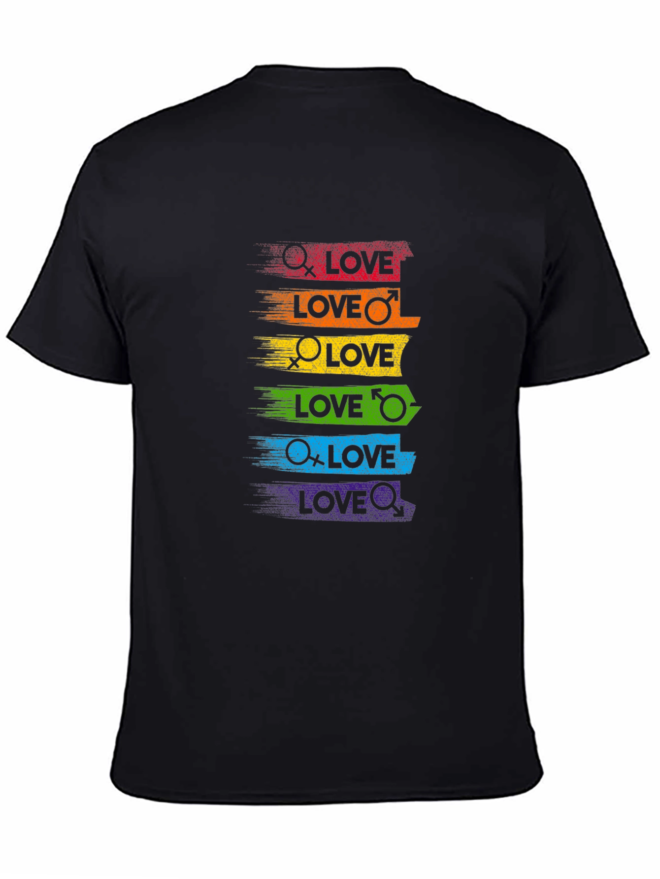 Pride Love T-Shirt - Rainbow LGBT Equality Tee