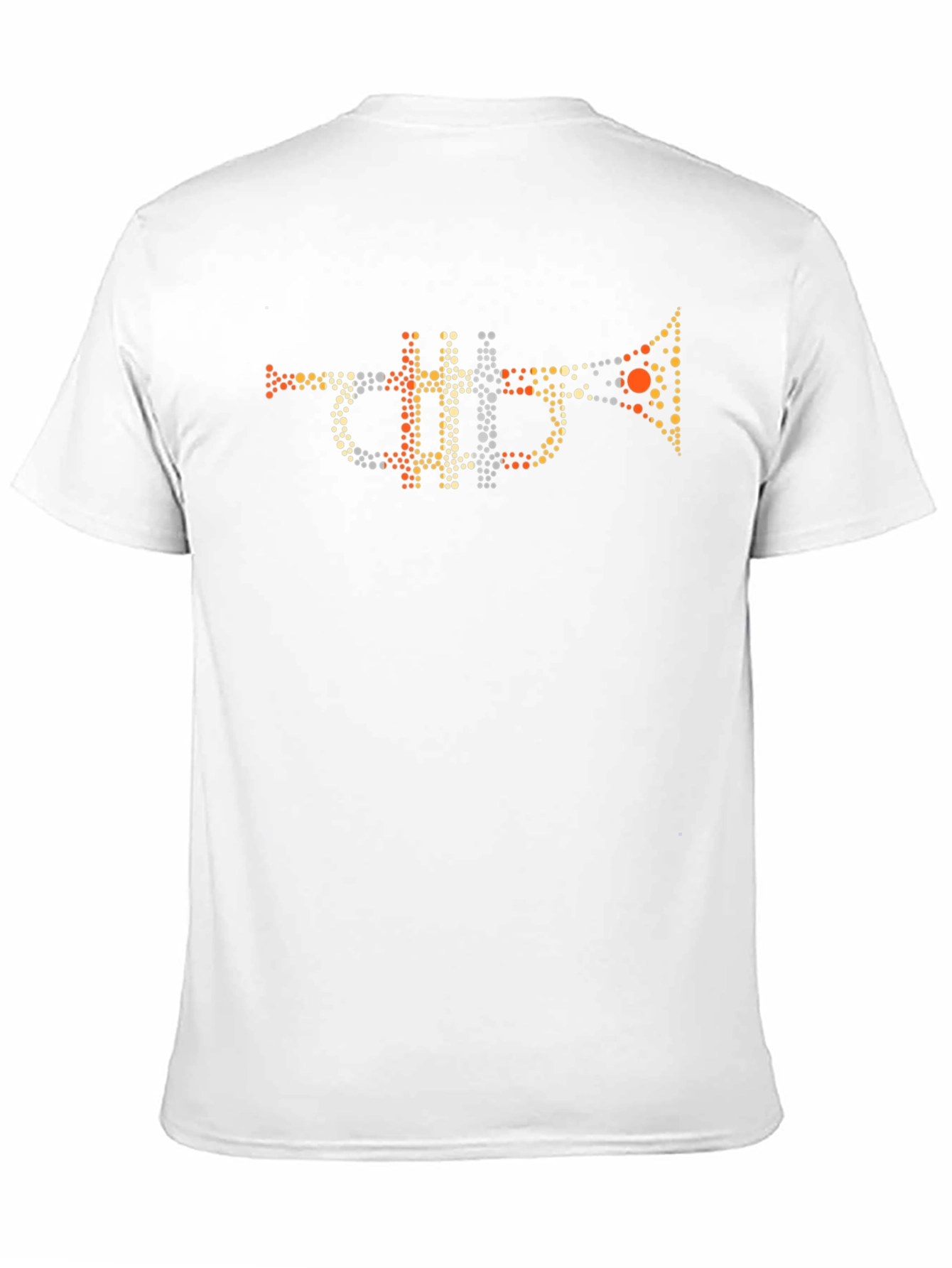 Trumpet Dot Art Graphic Tee - Music Lovers T-Shirt