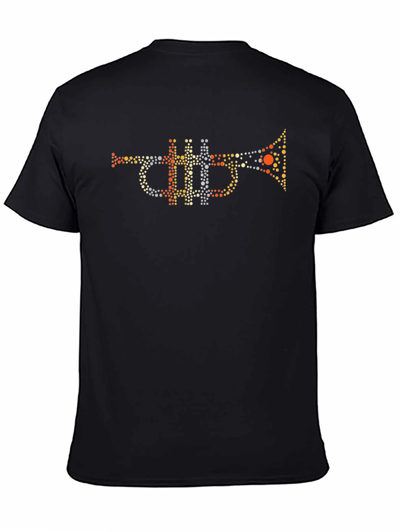 Trumpet Dot Art Graphic Tee - Music Lovers T-Shirt