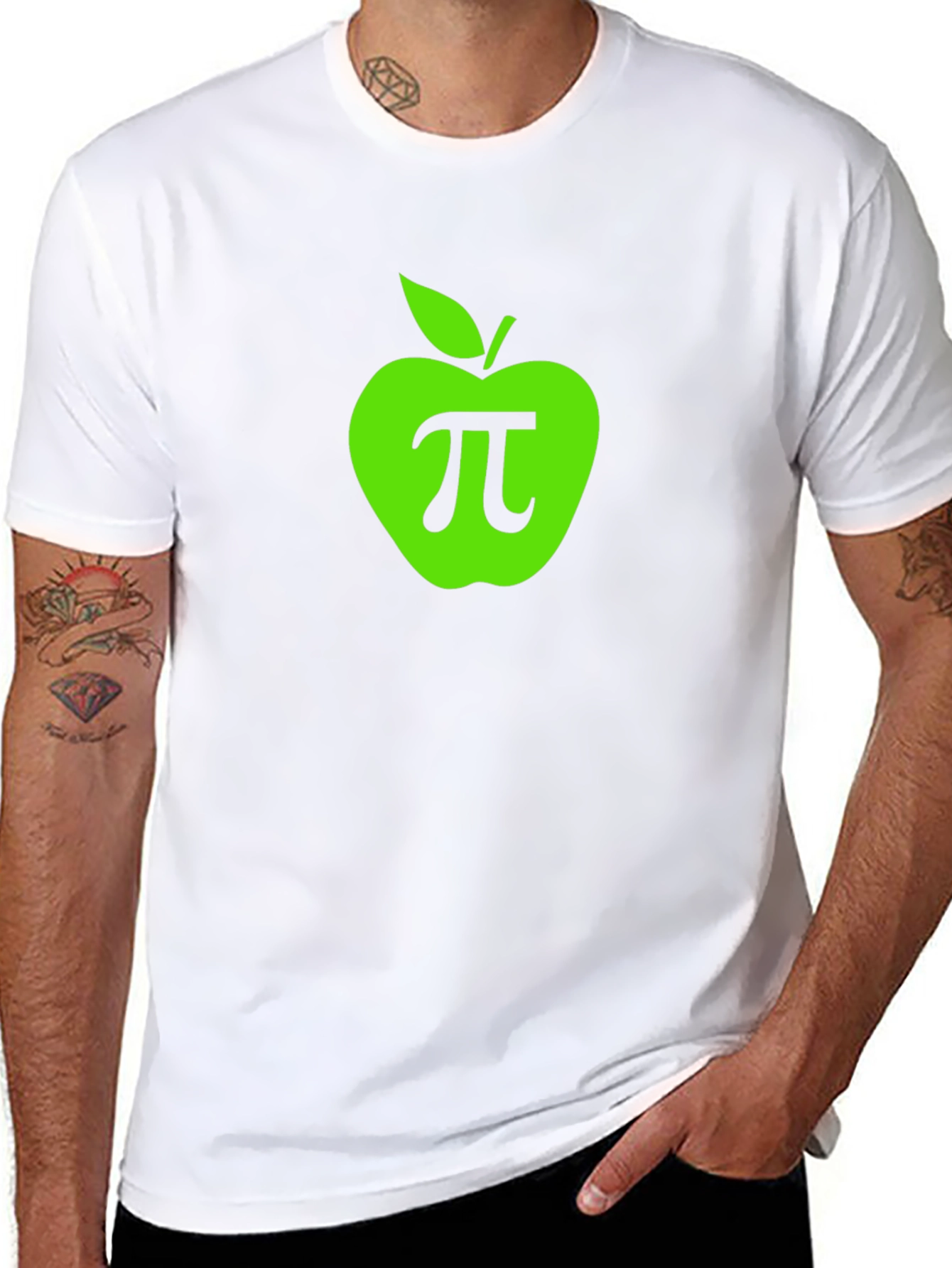 Apple Pi Math T-Shirt - Black