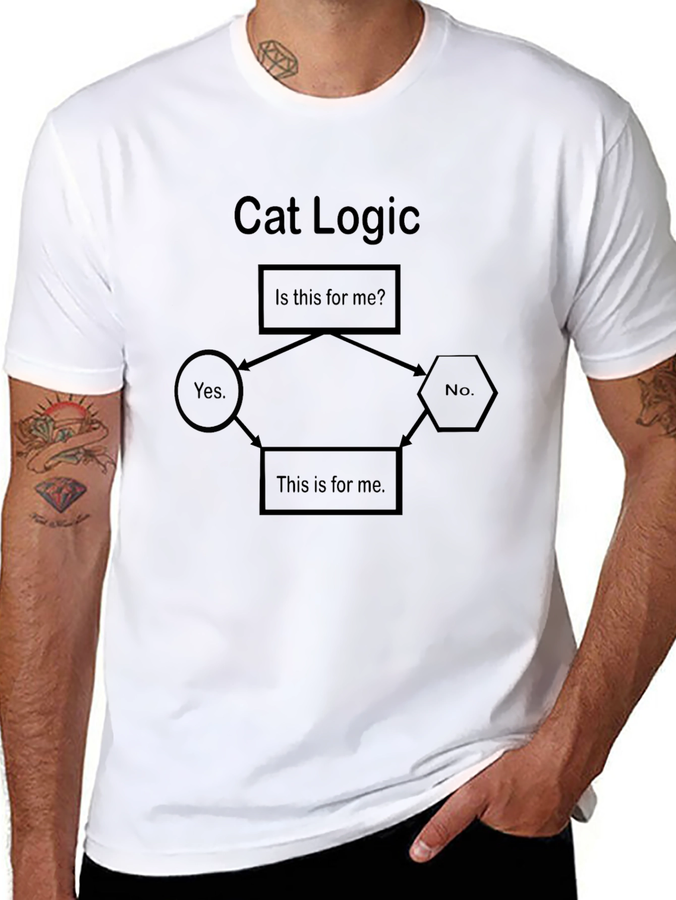 Cat Logic T-Shirt - Funny Cat Lover Tee