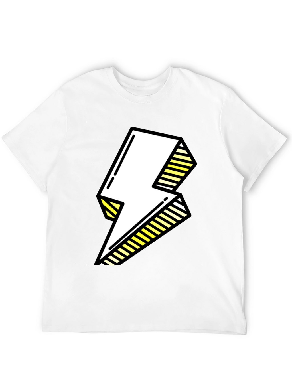 Electric Bolt Graphic Tee - Bold Pop Art Style