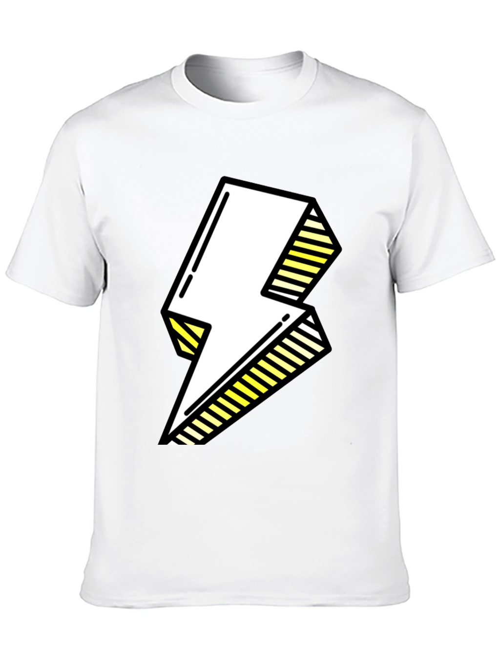 Electric Bolt Graphic Tee - Bold Pop Art Style