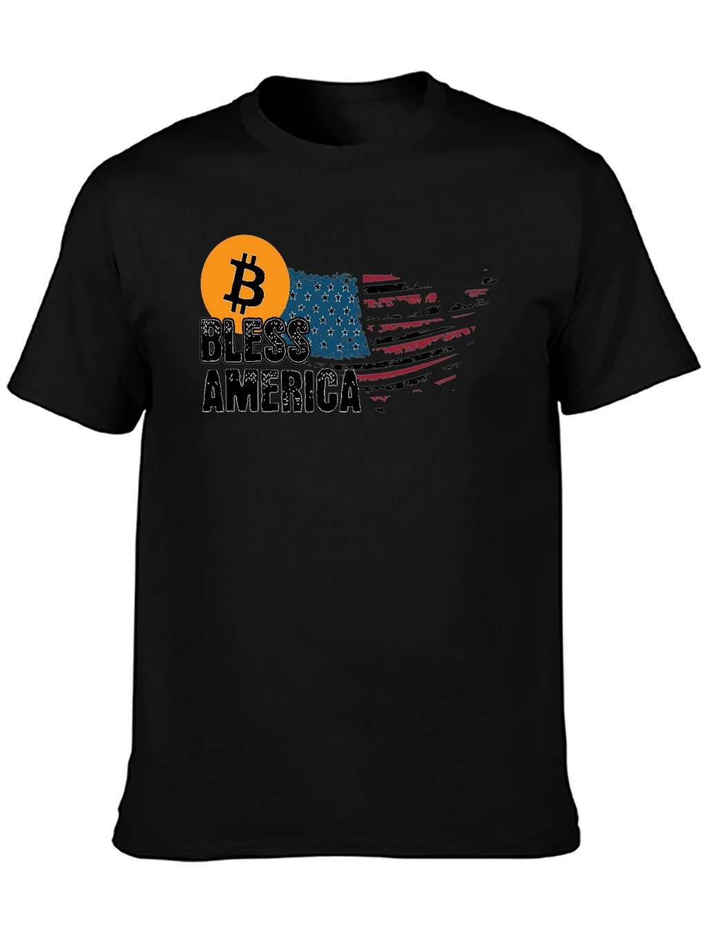 Bitcoin Bless America T-Shirt - Patriotic Crypto Tee
