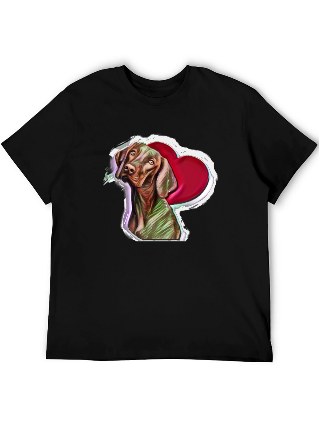 Vizsla Dog Heart T-Shirt - Unique Pet Lover Gift