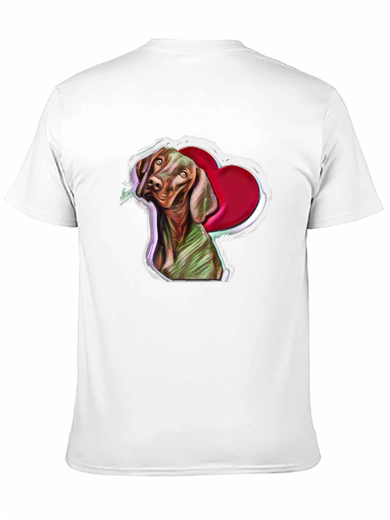 Vizsla Dog Heart T-Shirt - Unique Pet Lover Gift