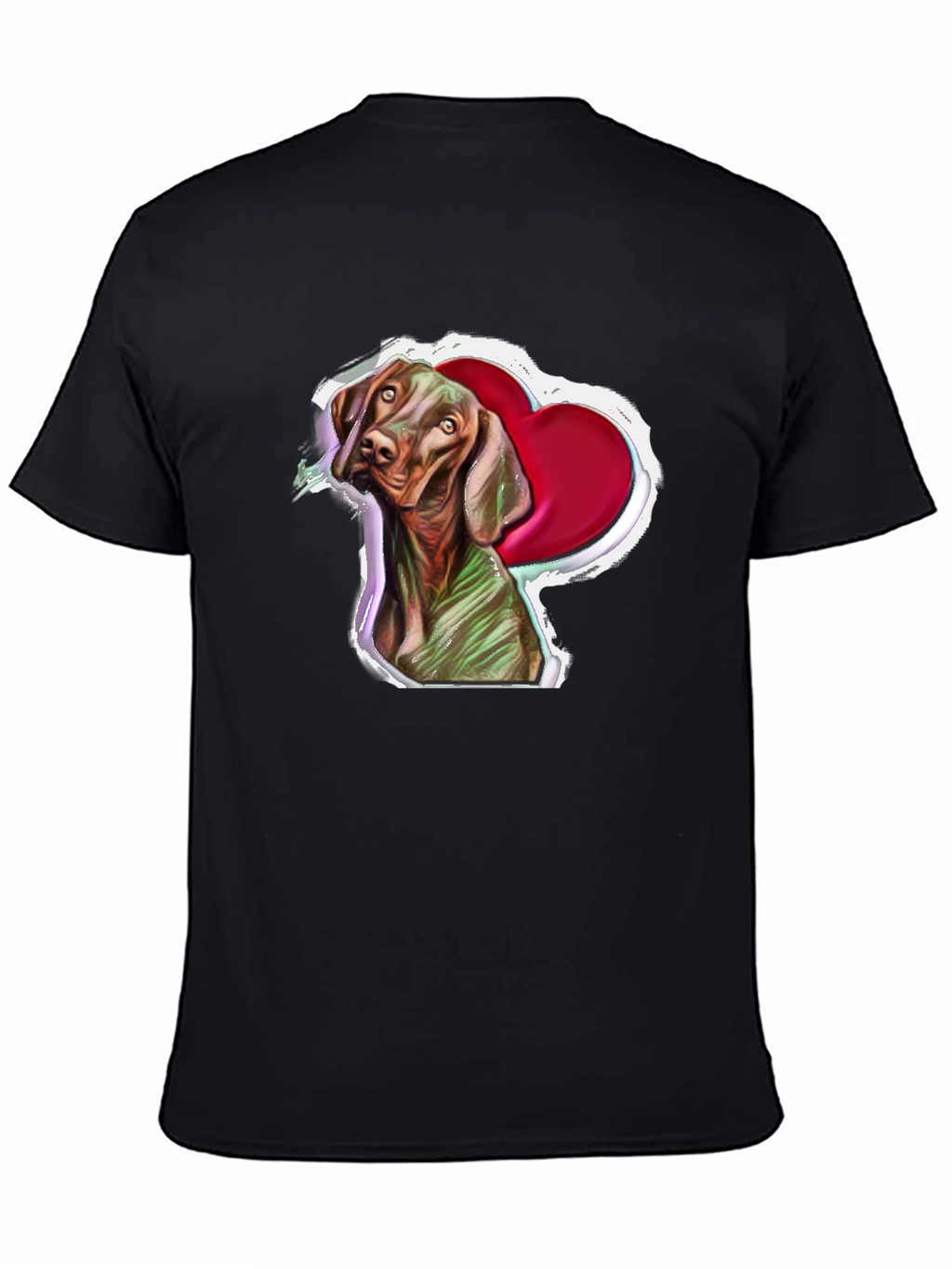 Vizsla Dog Heart T-Shirt - Unique Pet Lover Gift