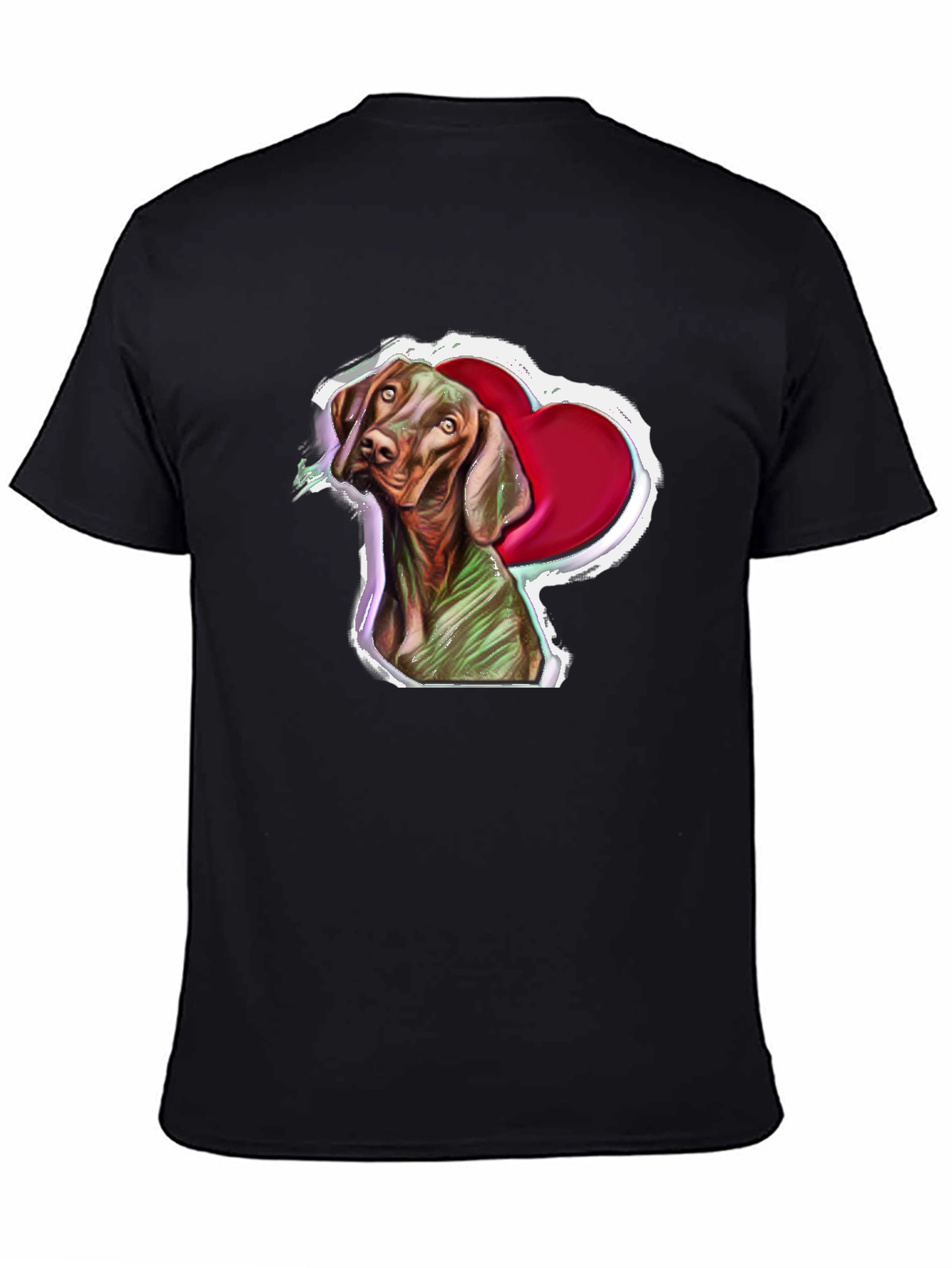 Vizsla Dog Heart T-Shirt - Unique Pet Lover Gift