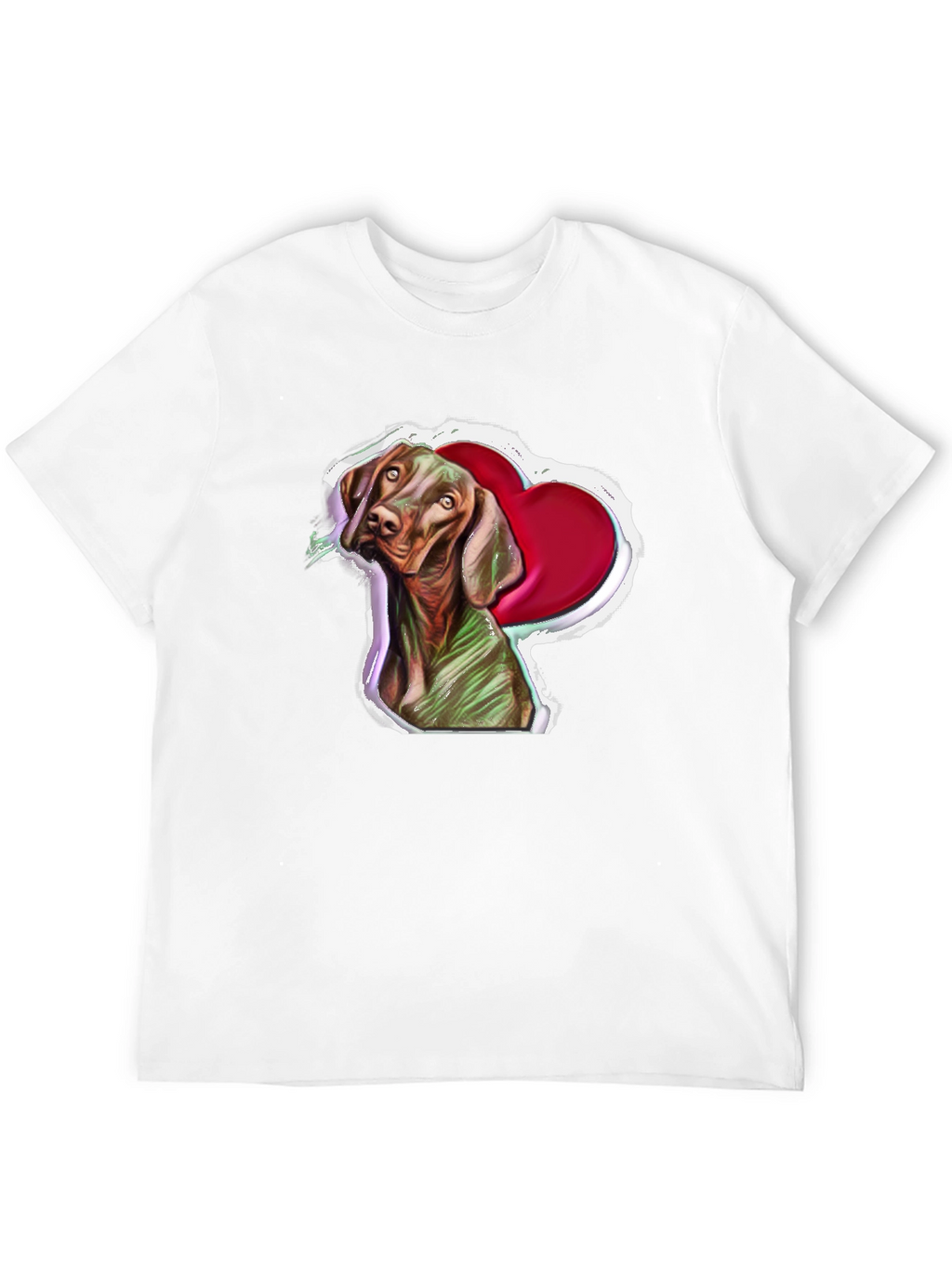Vizsla Dog Heart T-Shirt - Unique Pet Lover Gift