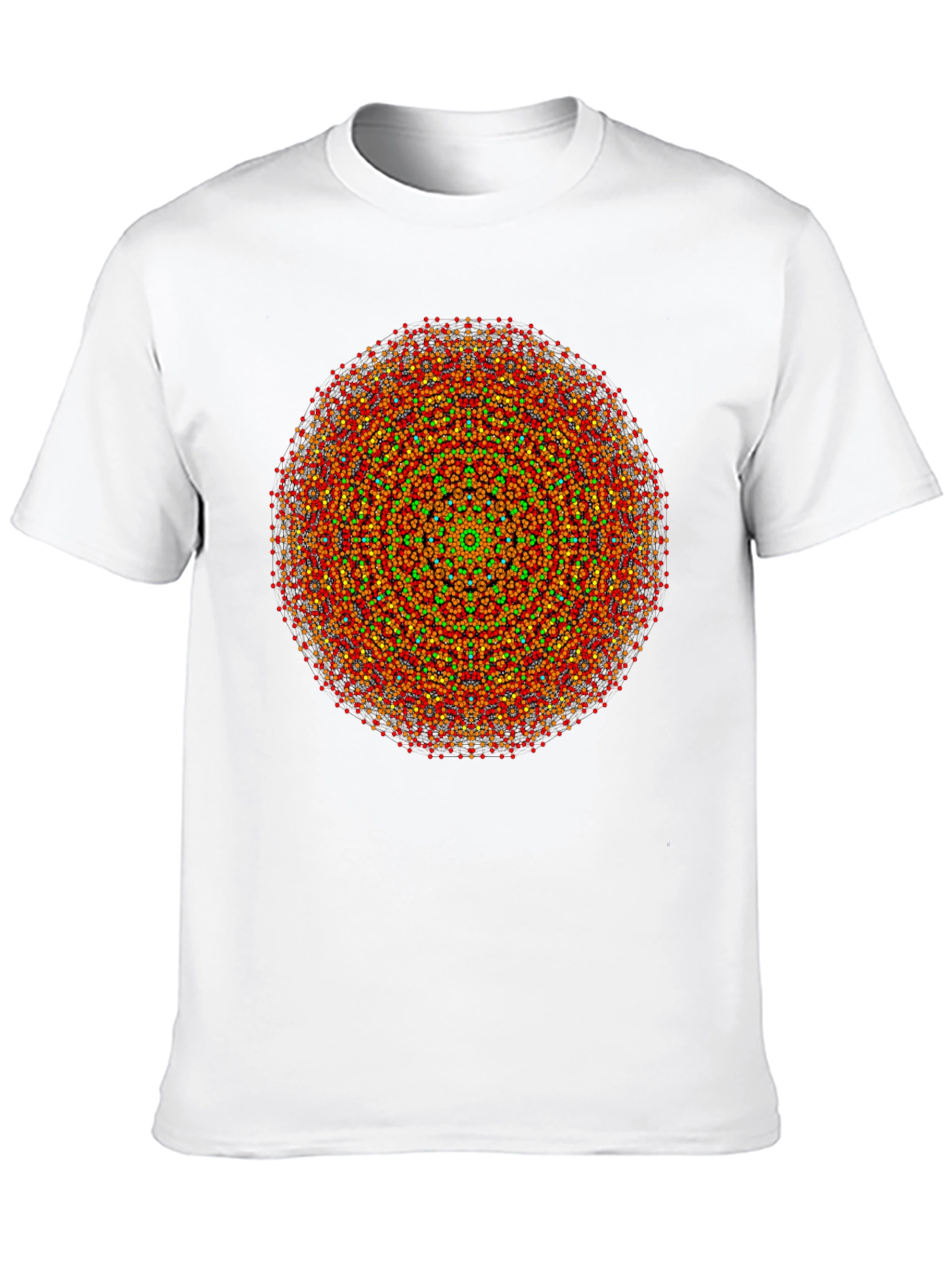Geometric Mandala Graphic Tee - Artistic Black T-Shirt