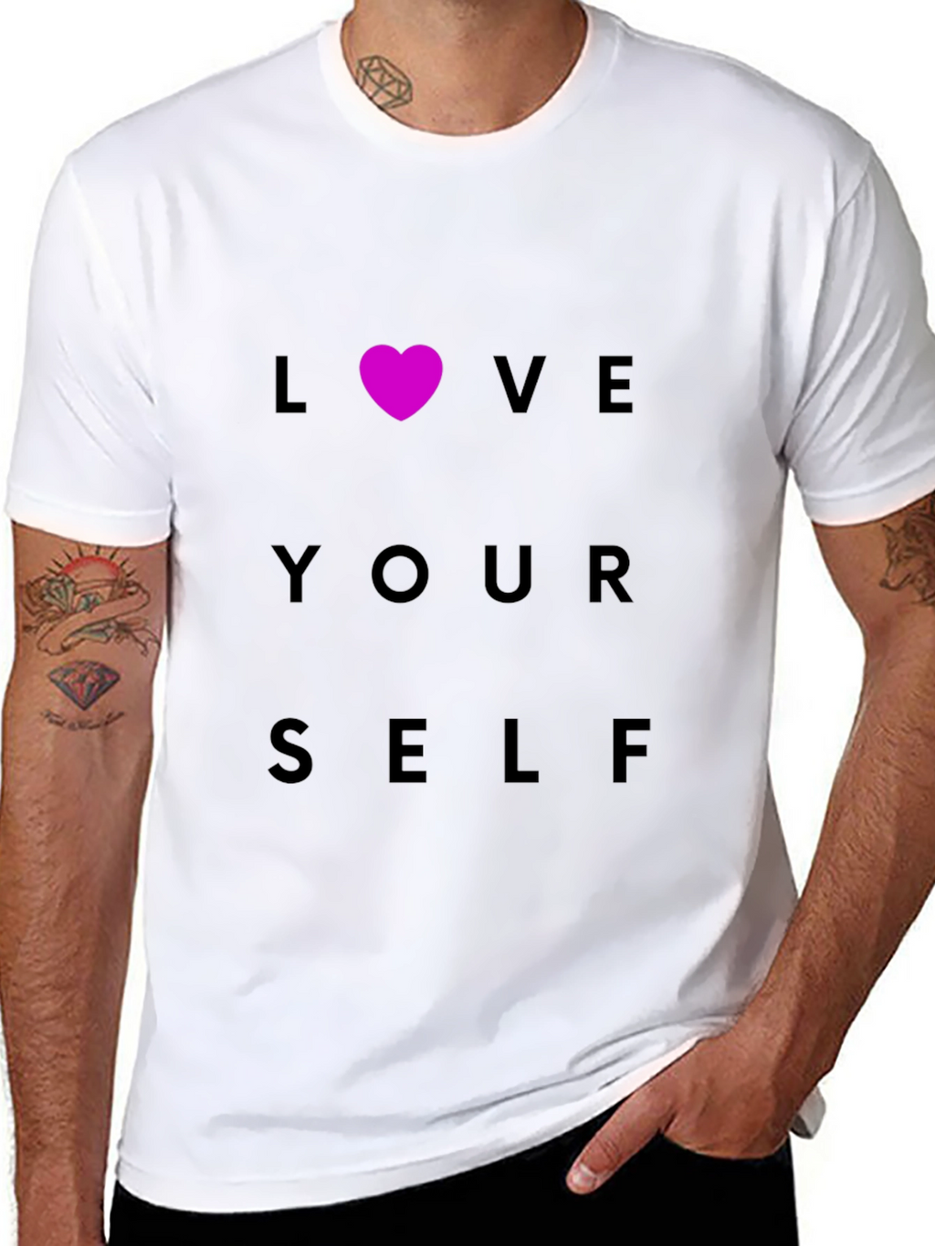 Love Yourself Black Tee