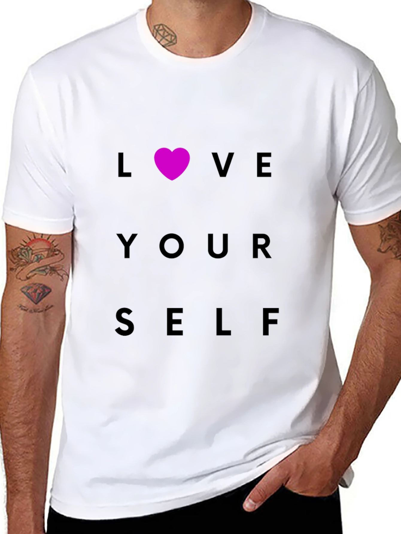 Love Yourself Black Tee