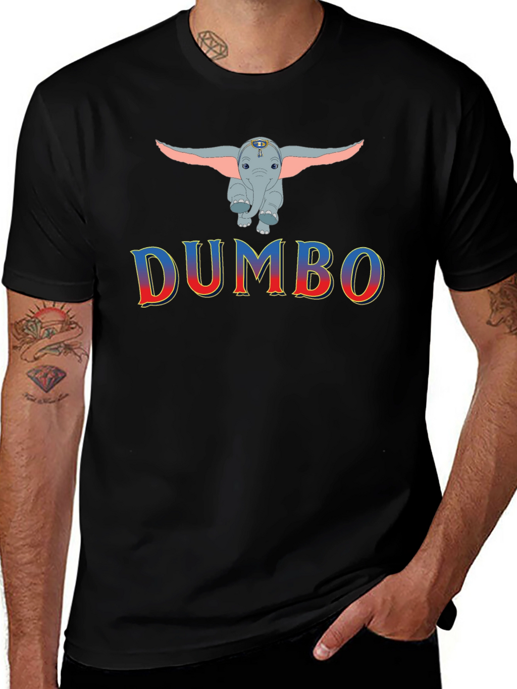 Dumbo Graphic Print Mens T-Shirt
