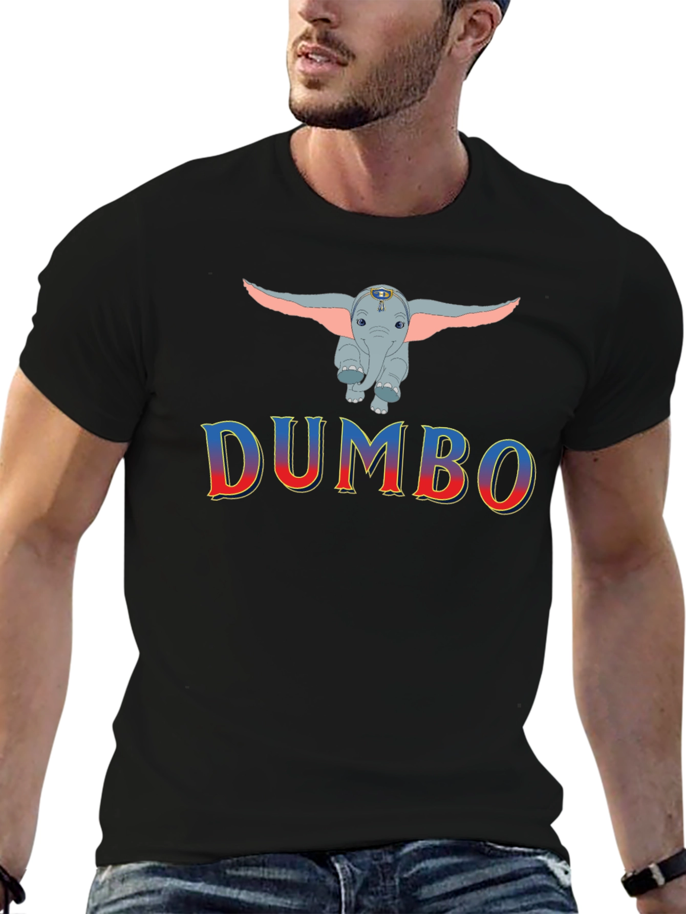 Dumbo Graphic Print Mens T-Shirt