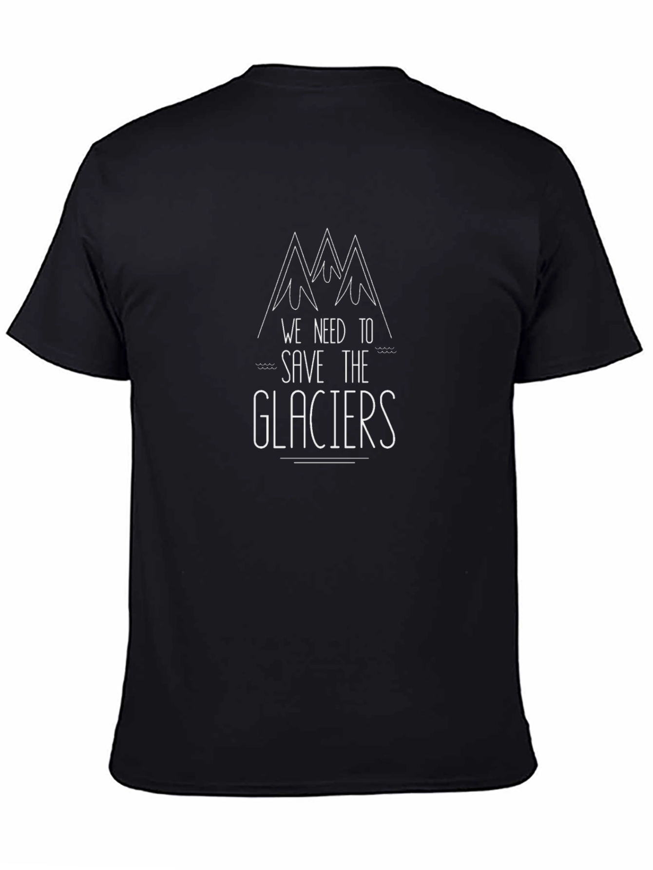 Save the Glaciers Graphic Tee - Black