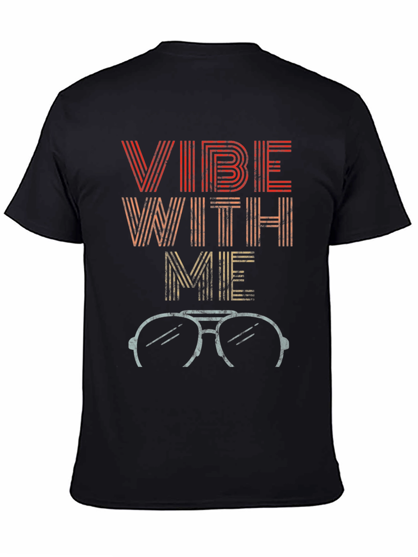 Vibe With Me Retro Style Graphic T-Shirt