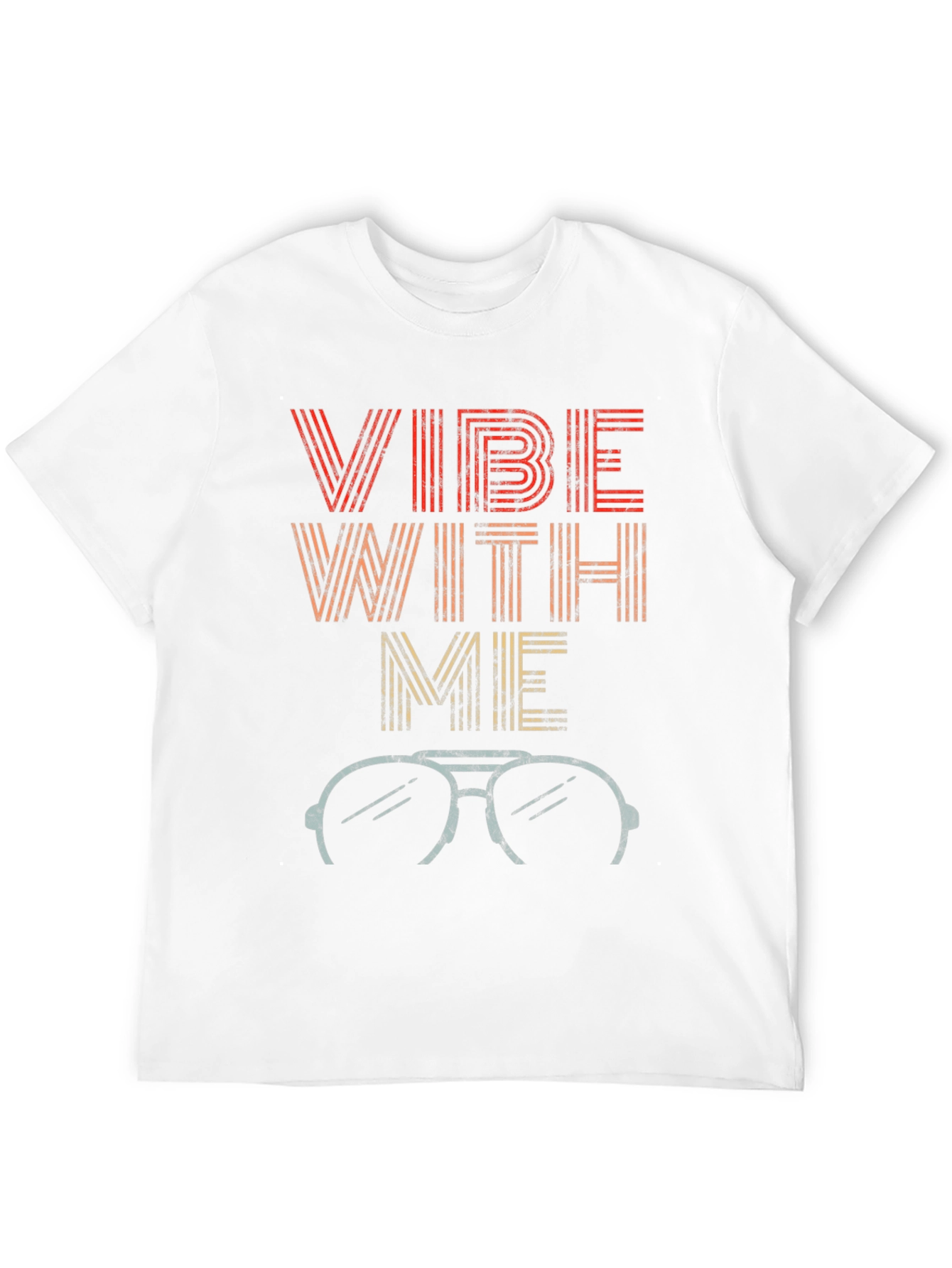 Vibe With Me Retro Style Graphic T-Shirt