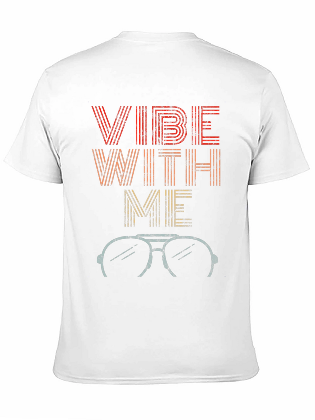 Vibe With Me Retro Style Graphic T-Shirt
