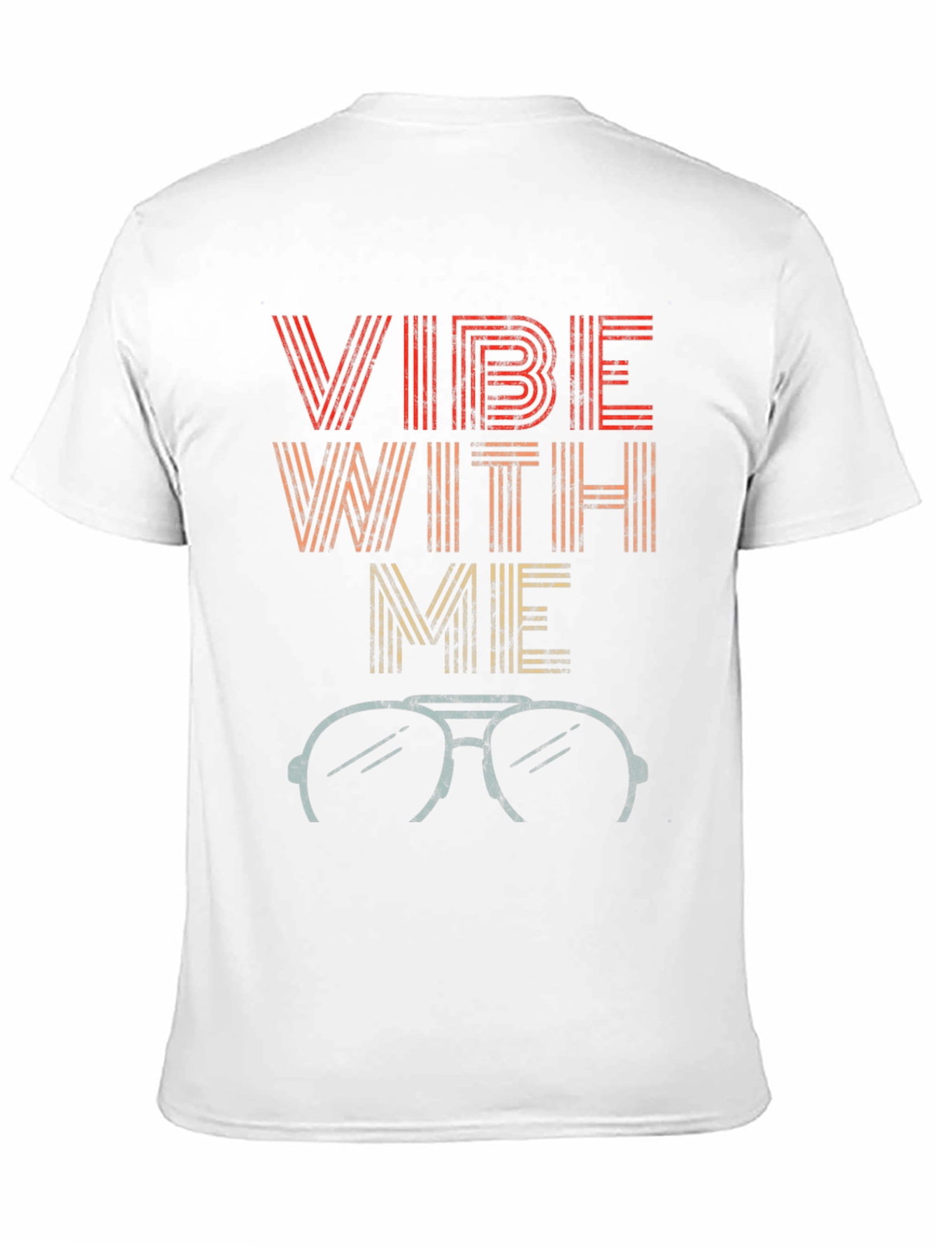 Vibe With Me Retro Style Graphic T-Shirt