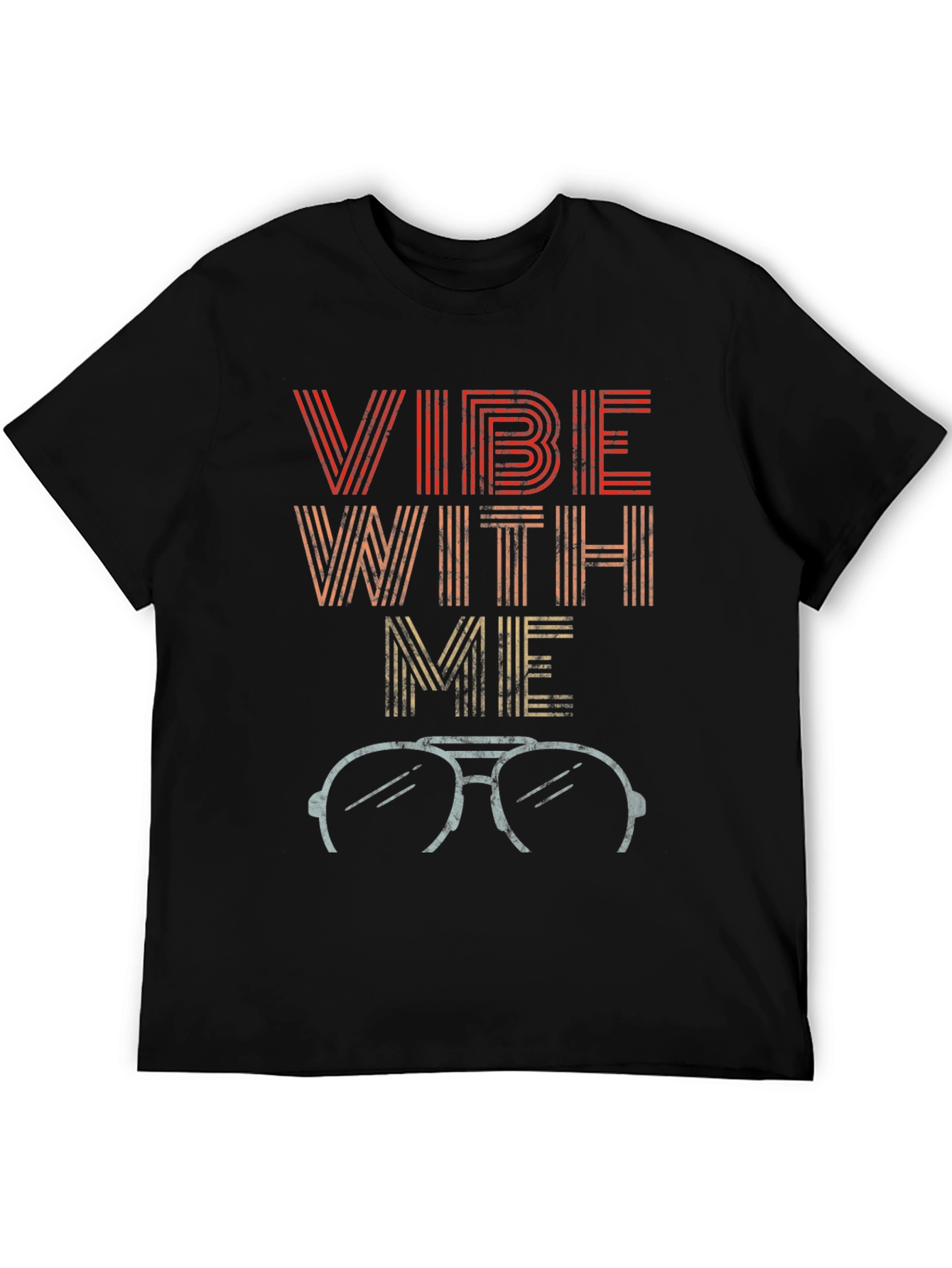 Vibe With Me Retro Style Graphic T-Shirt