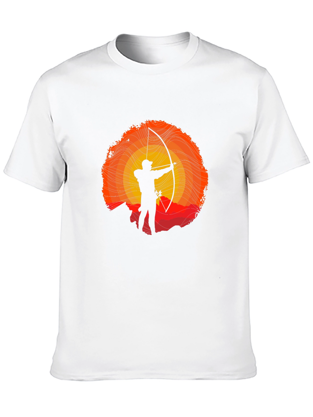 Archer Silhouette Graphic T-Shirt - Sunset Design