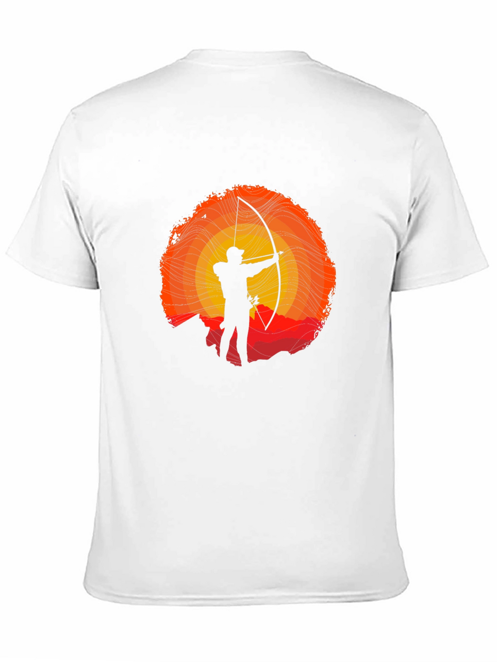Archer Silhouette Graphic T-Shirt - Sunset Design
