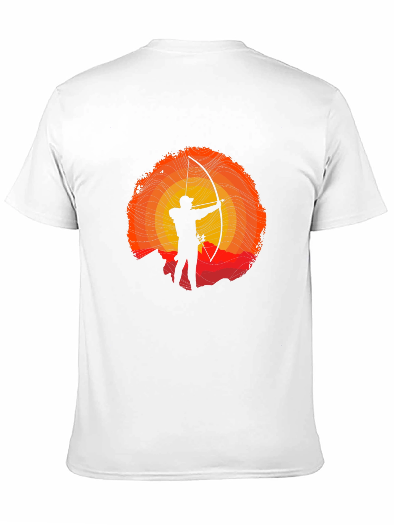 Archer Silhouette Graphic T-Shirt - Sunset Design