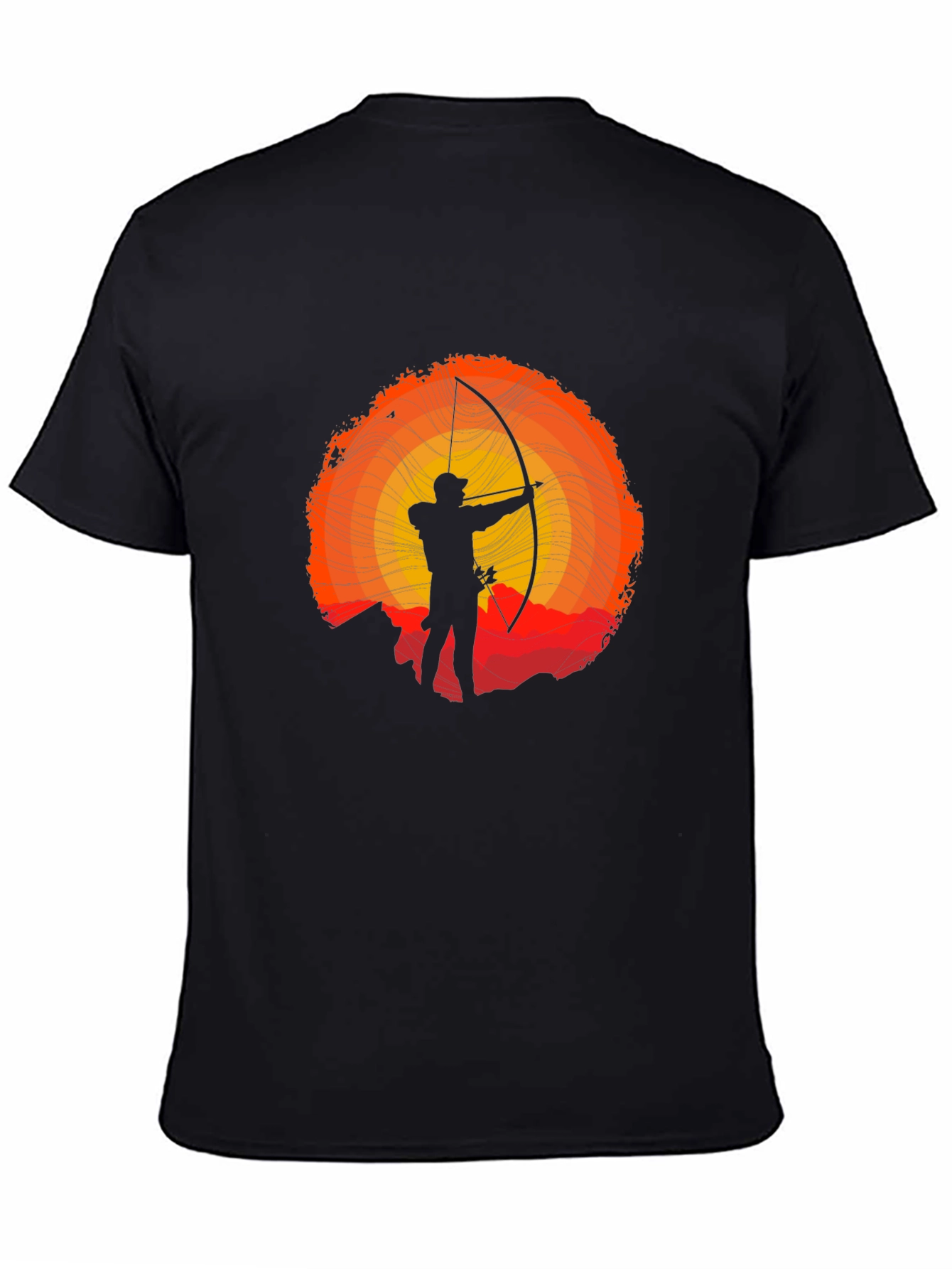 Archer Silhouette Graphic T-Shirt - Sunset Design