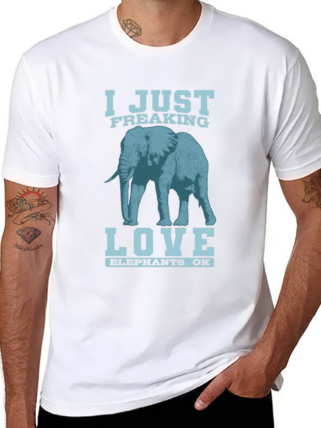 I Just Freaking Love Elephants T-Shirt