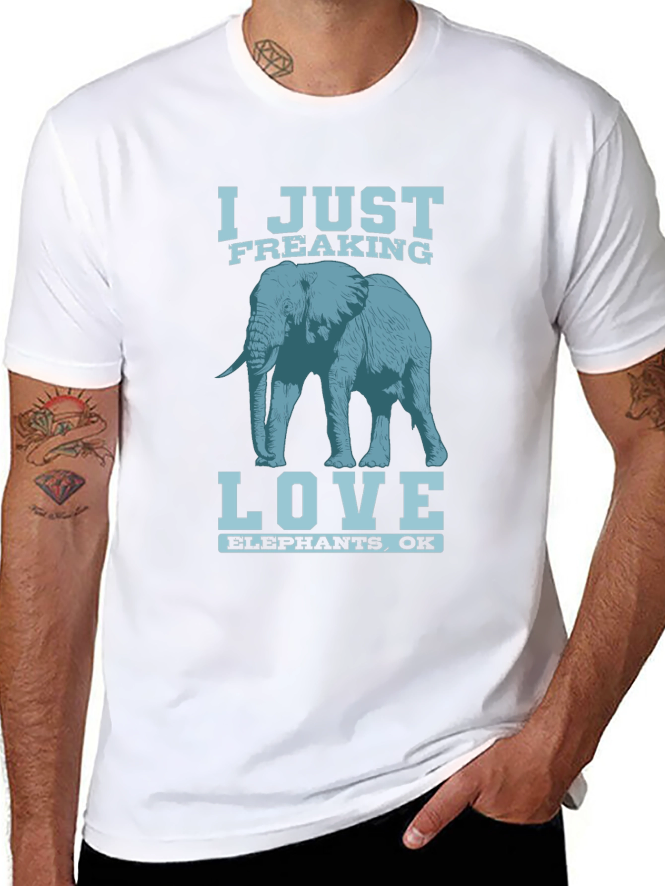 I Just Freaking Love Elephants T-Shirt