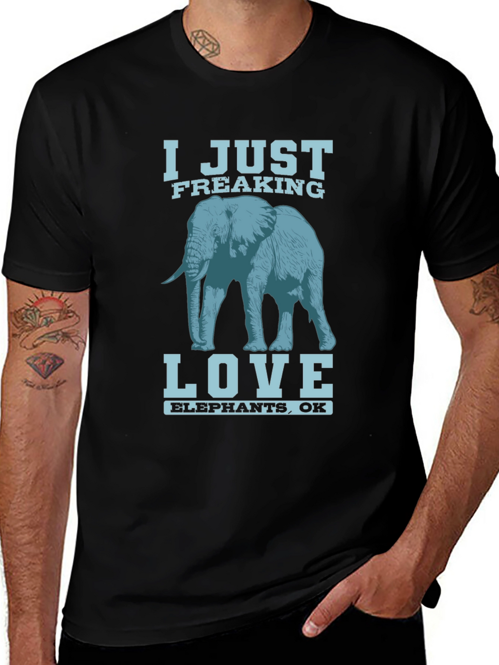 I Just Freaking Love Elephants T-Shirt