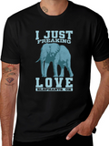 I Just Freaking Love Elephants T-Shirt