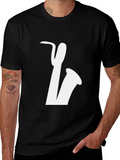 Saxophone Graphic Tee - Cool Music Lover Shirt