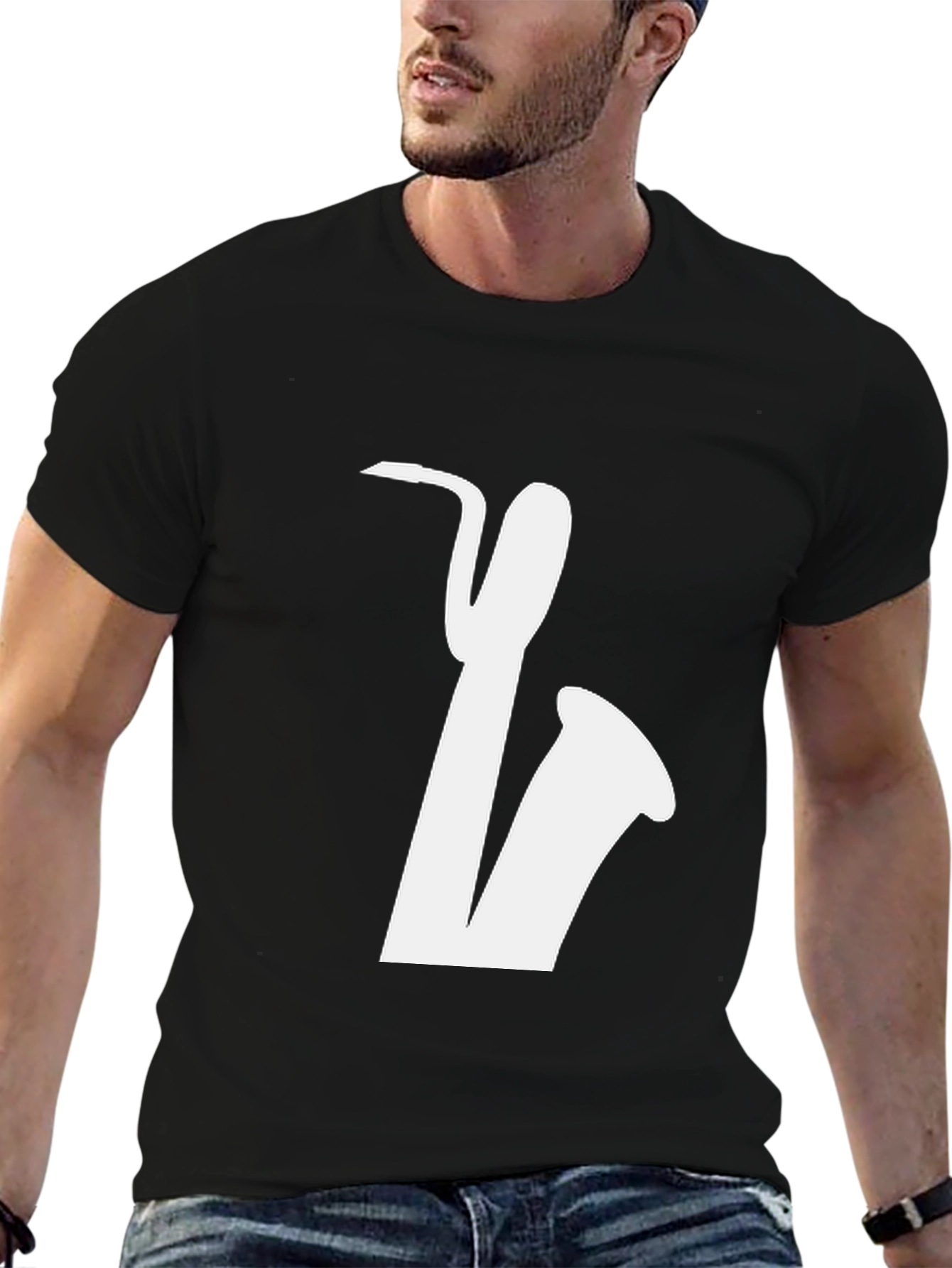 Saxophone Graphic Tee - Cool Music Lover Shirt