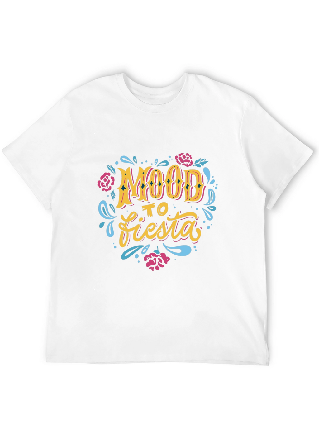 Mood To Fiesta Graphic Tee - Black Crew Neck