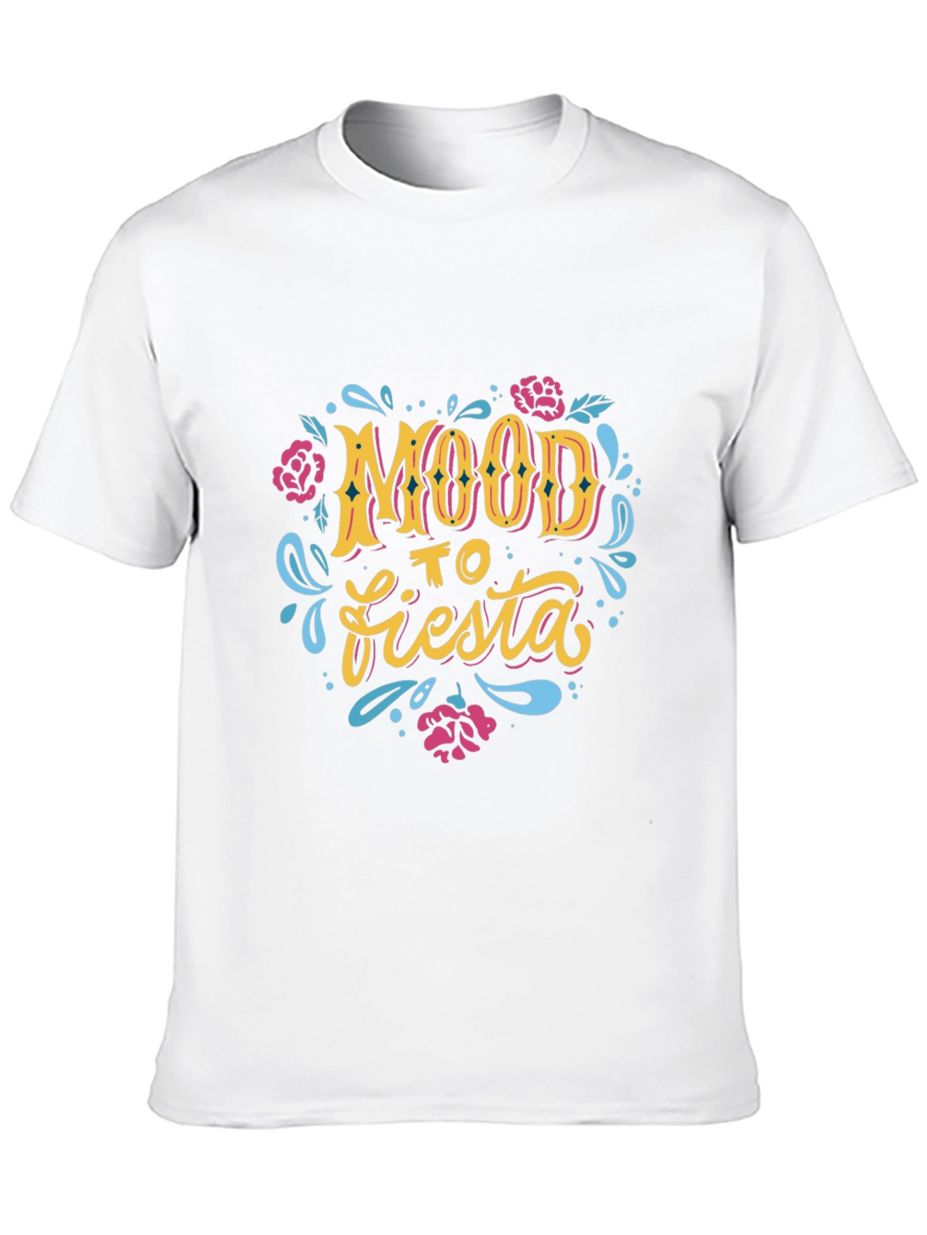Mood To Fiesta Graphic Tee - Black Crew Neck