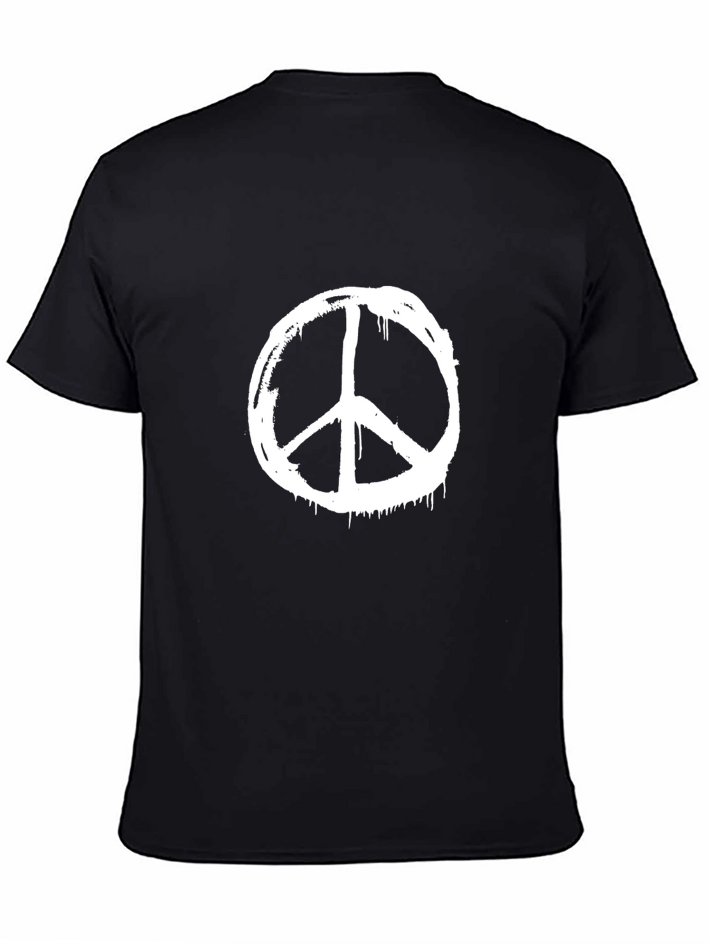 Peace Symbol Graphic Tee - Classic Black