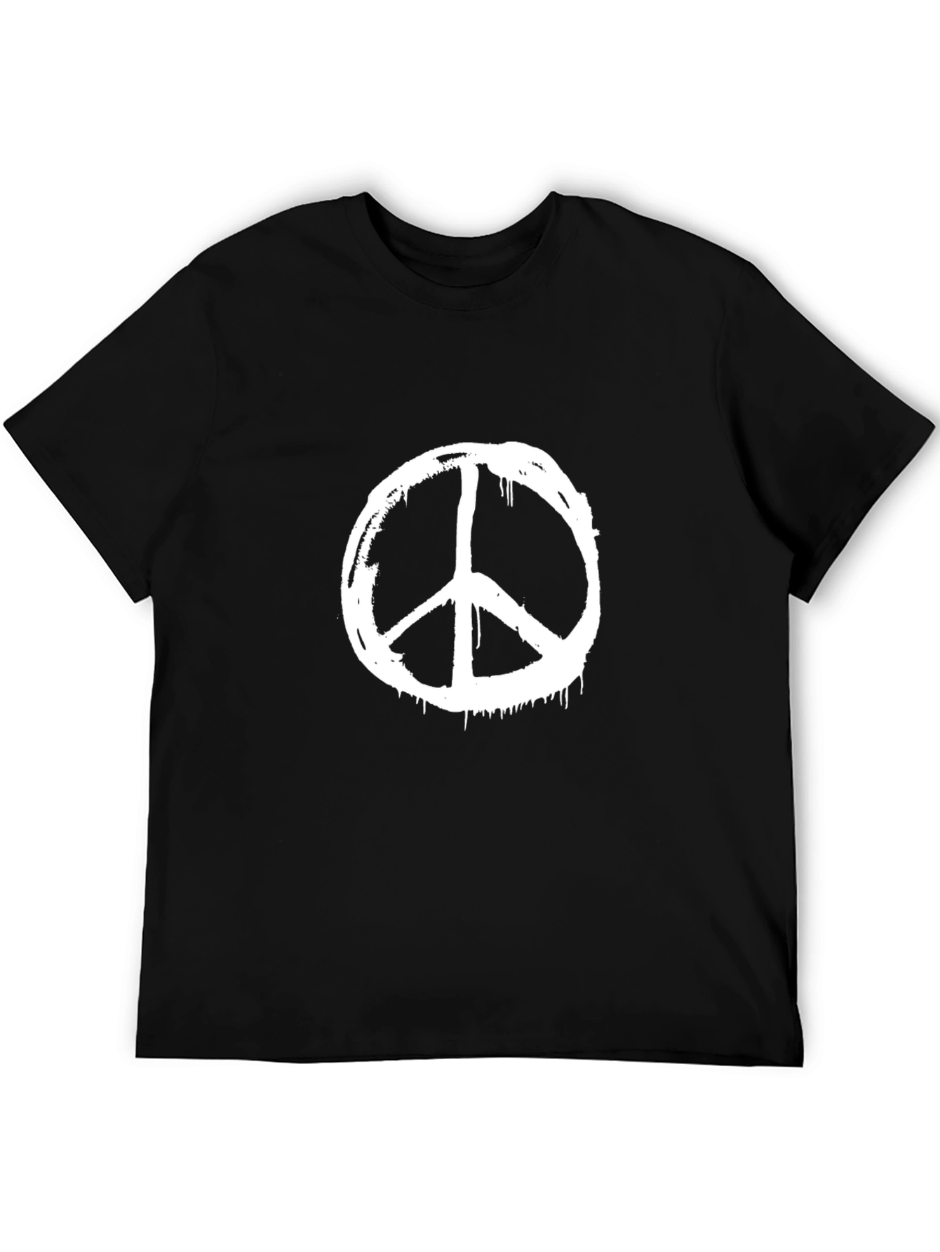 Peace Symbol Graphic Tee - Classic Black