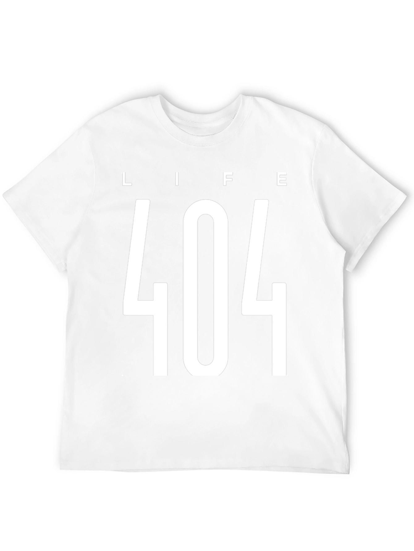 Life 404 Error T-Shirt - Black Graphic Tee