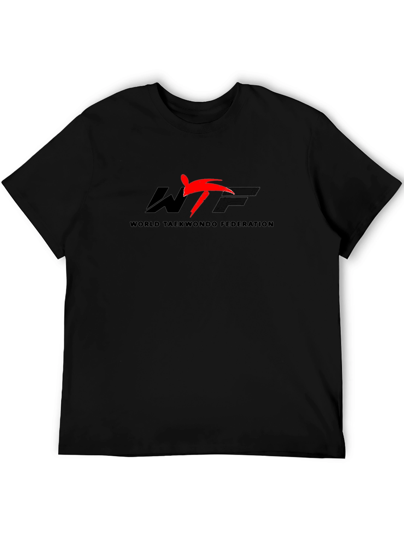 World Taekwondo Federation Black Graphic Tee