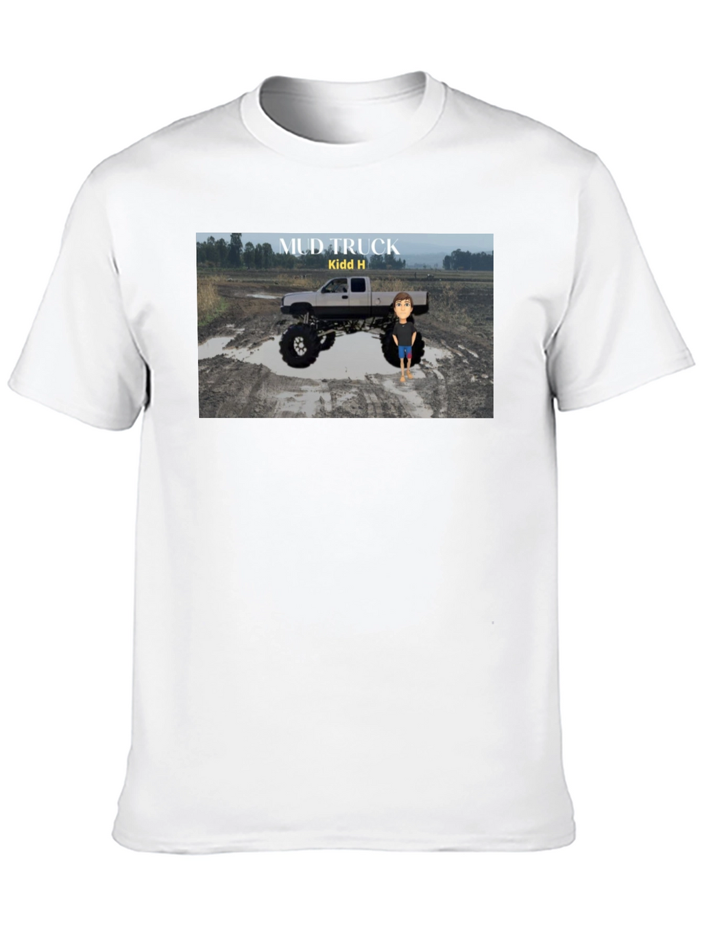 Mud Truck Graphic T-Shirt - Cool Design