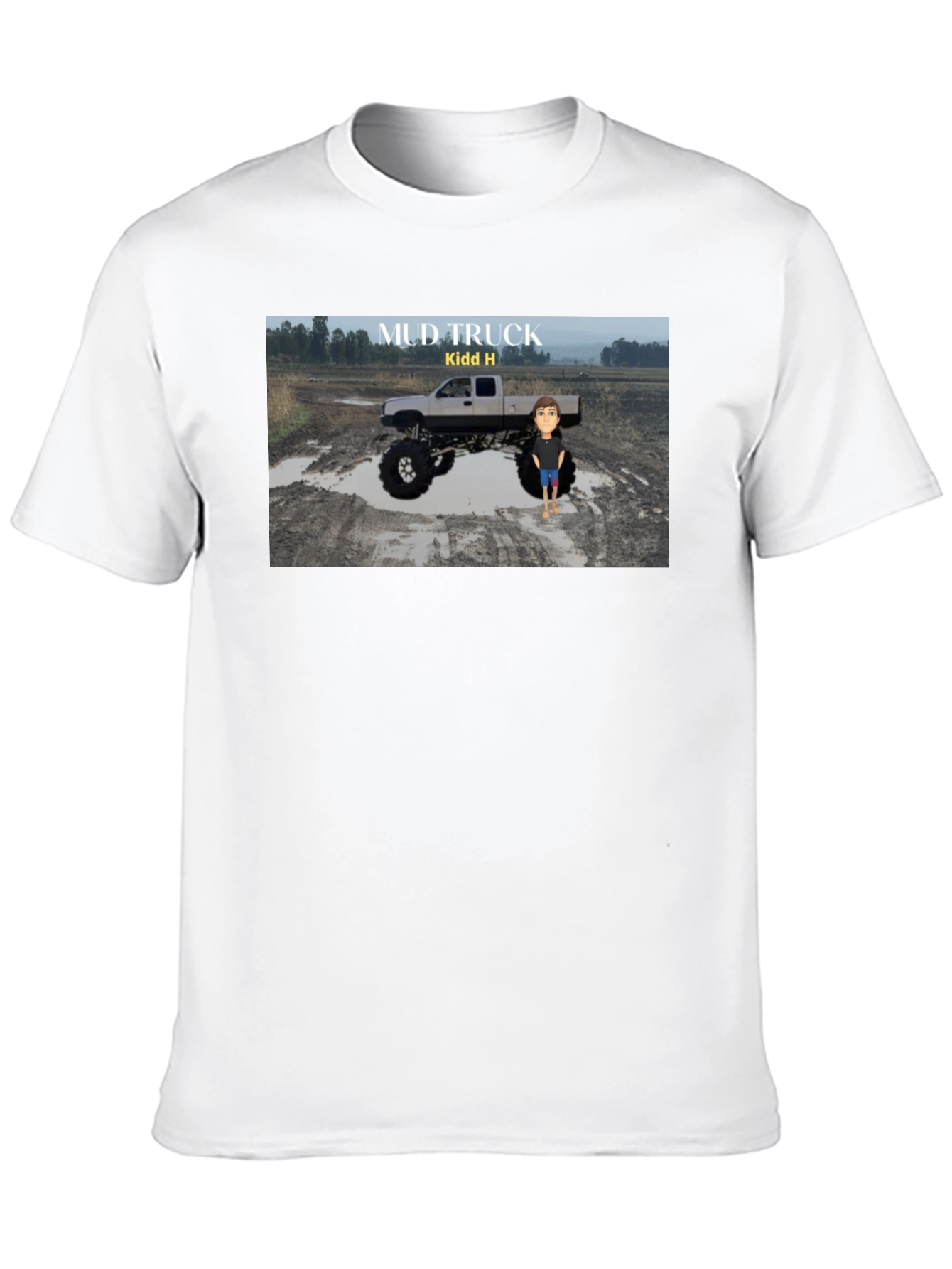 Mud Truck Graphic T-Shirt - Cool Design