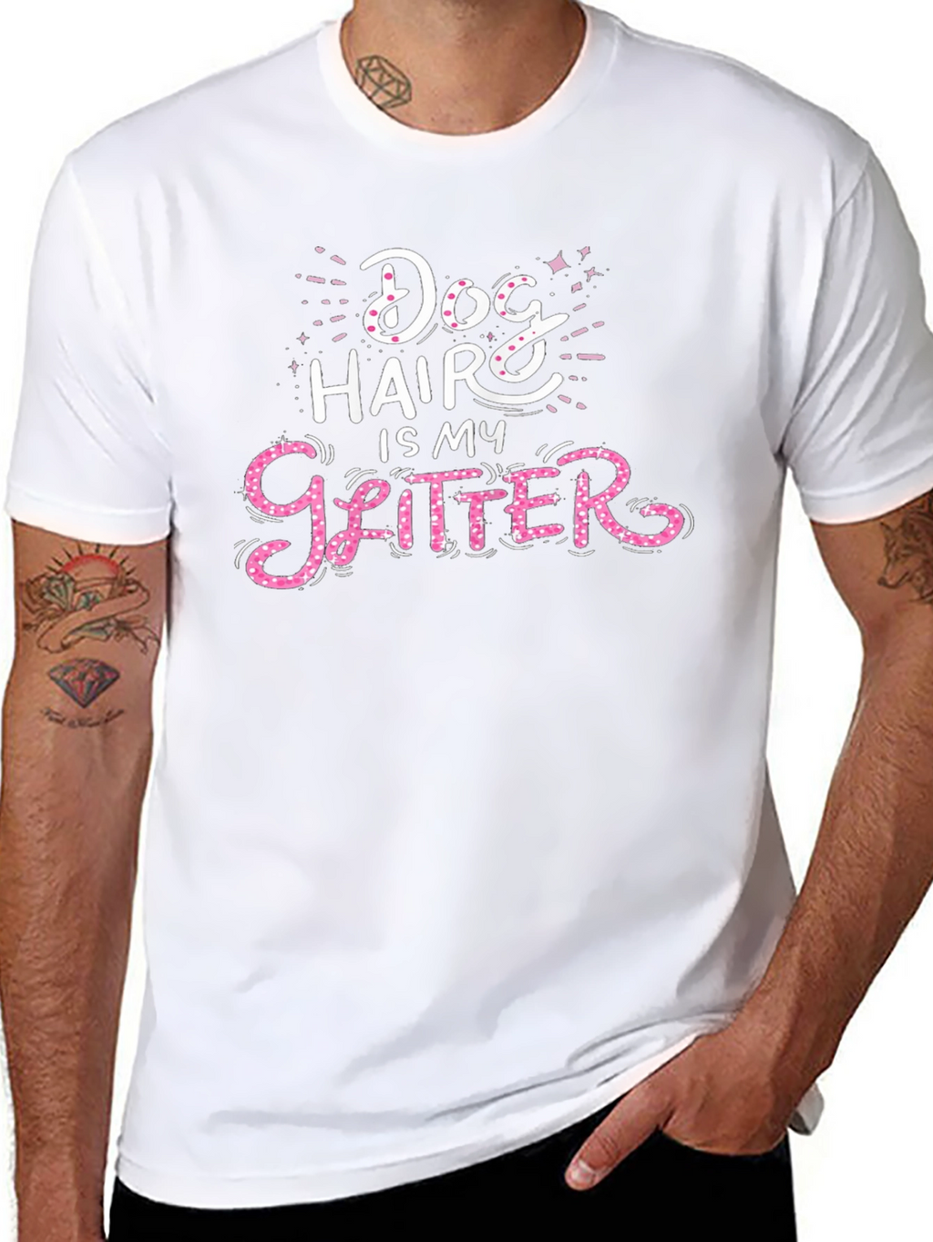 Dog Hair is My Glitter Graphic Tee