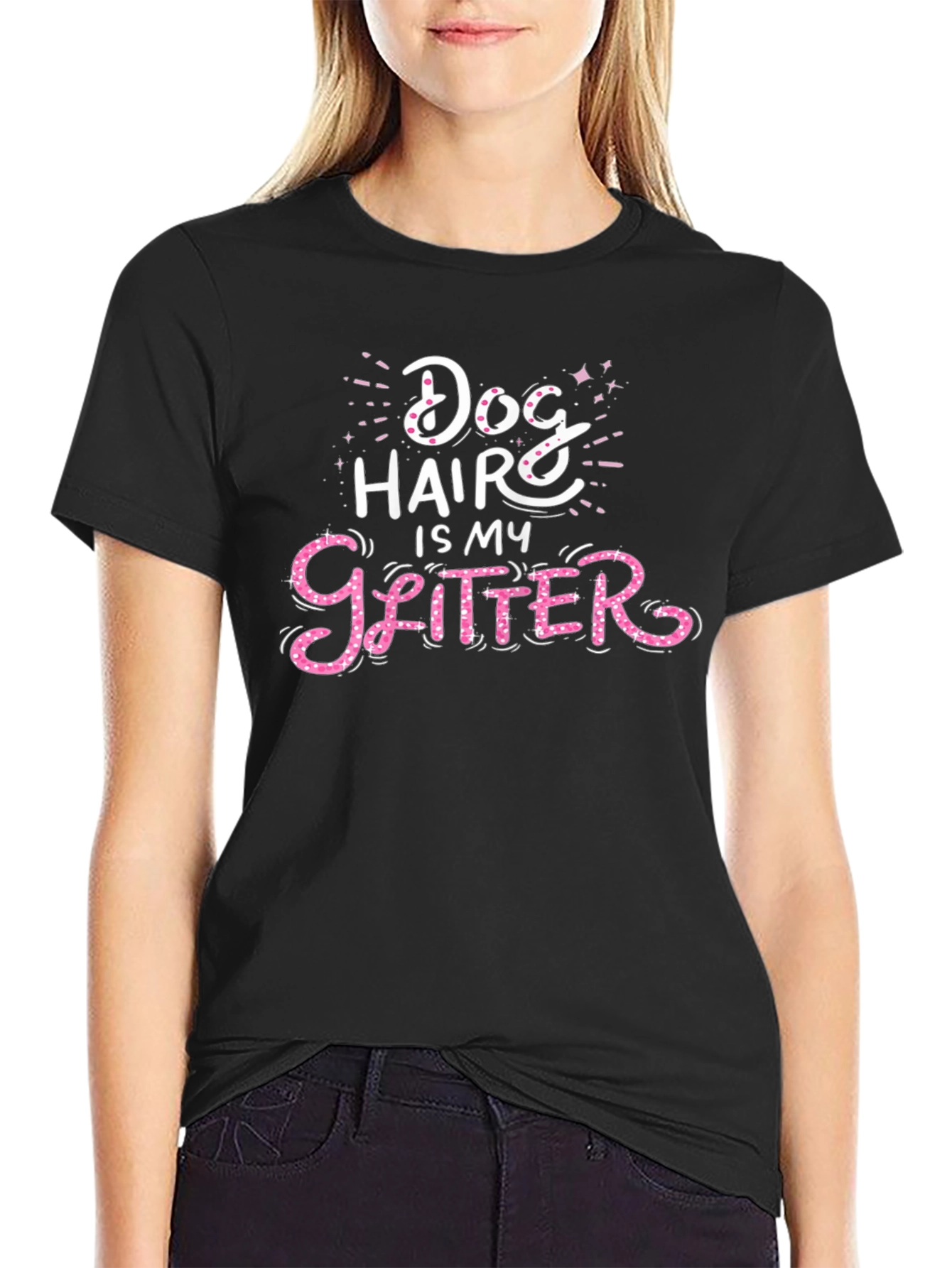 Dog Hair is My Glitter Graphic Tee